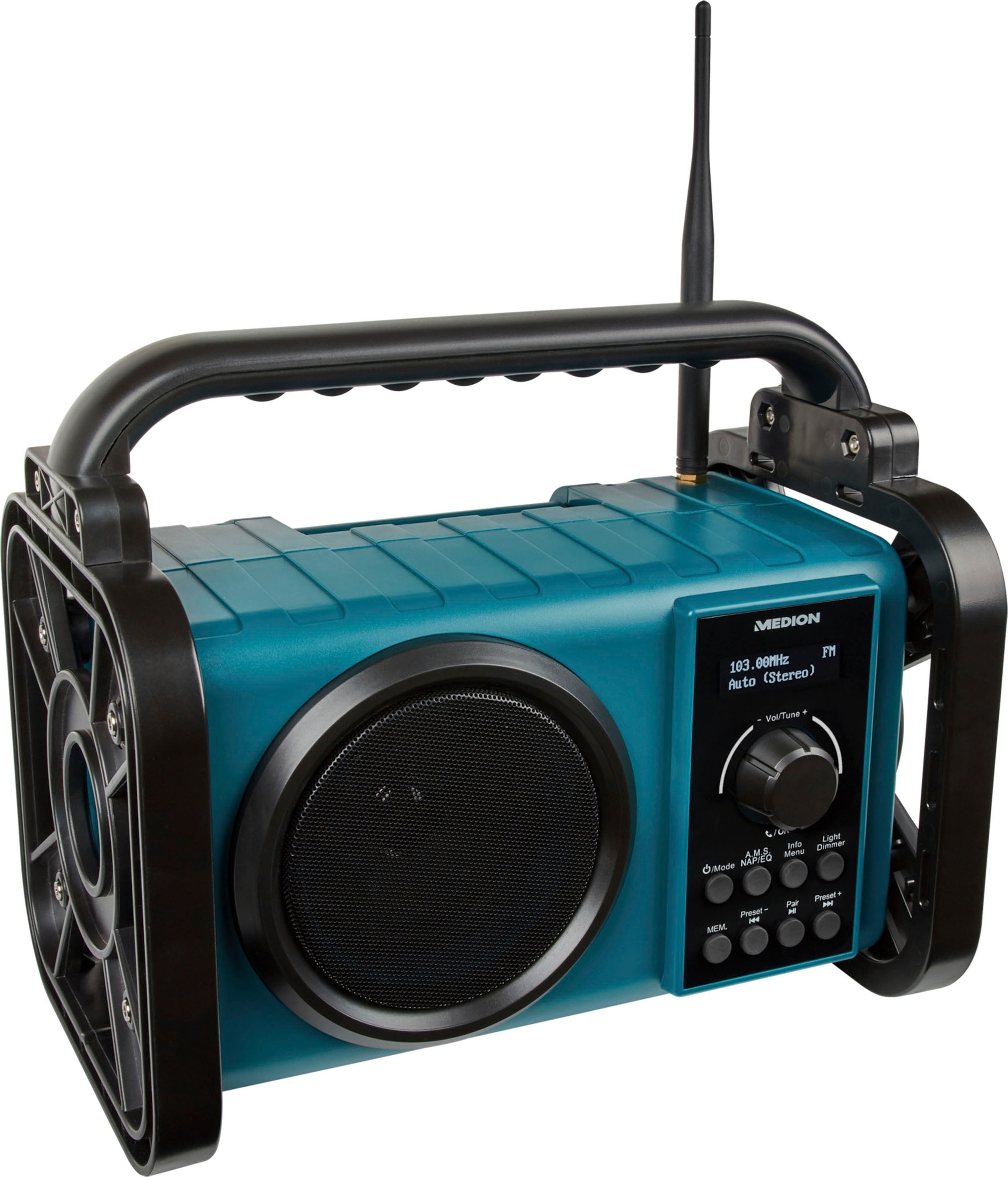 Medion® Baustellenradio »LIFE® E66045«, (Bluetooth FM-Tuner-UKW mit RDS-Digitalradio (DAB+) 5 W)
