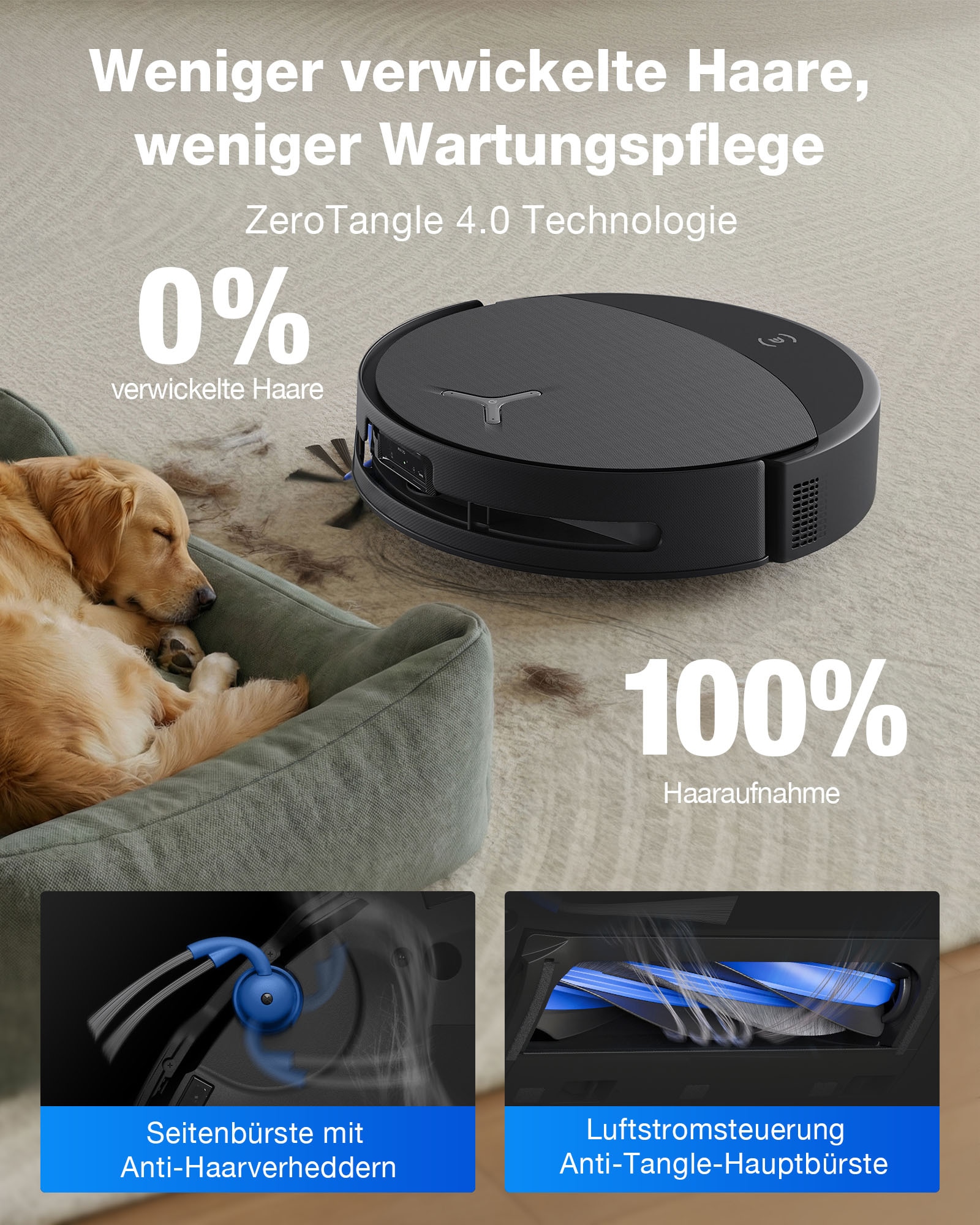 ECOVACS Nass-Trocken-Saugroboter »DEEBOT T90 PRO OMNI (Black)« Saug-und Wischroboter mit All-in-One Station und 30.000 Pa Saugkraft