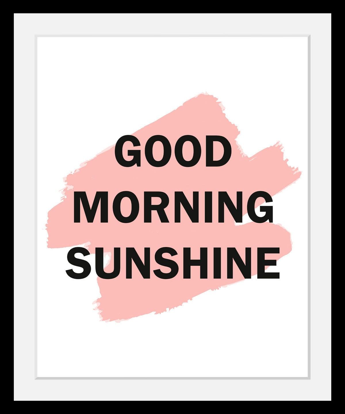 queence Bild »Good Morning«, Schwarz-Weiß-Schriftzug-Motivationsbilder, HD günstig online kaufen