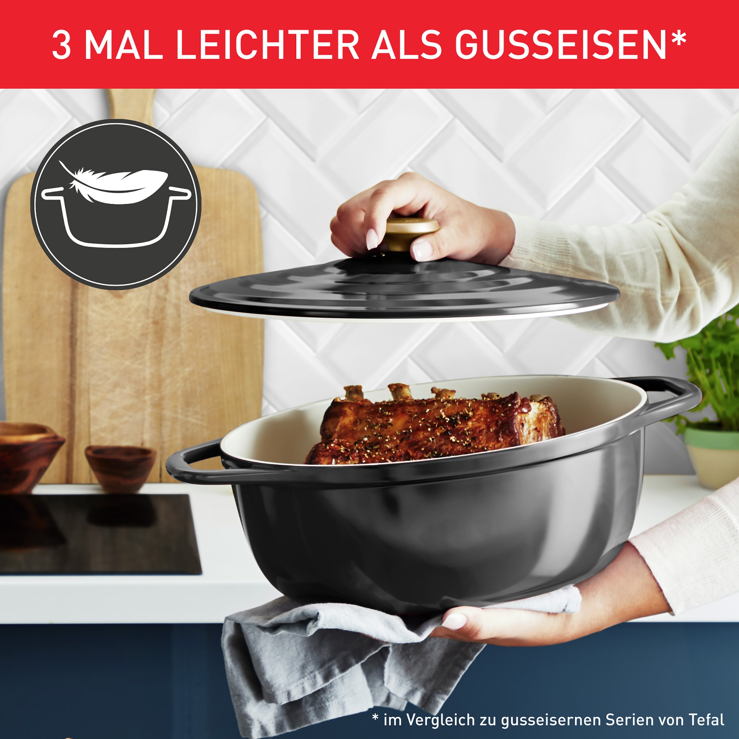 Tefal Bräter »Air« 2 Stk. tlg. Aluminiumguss