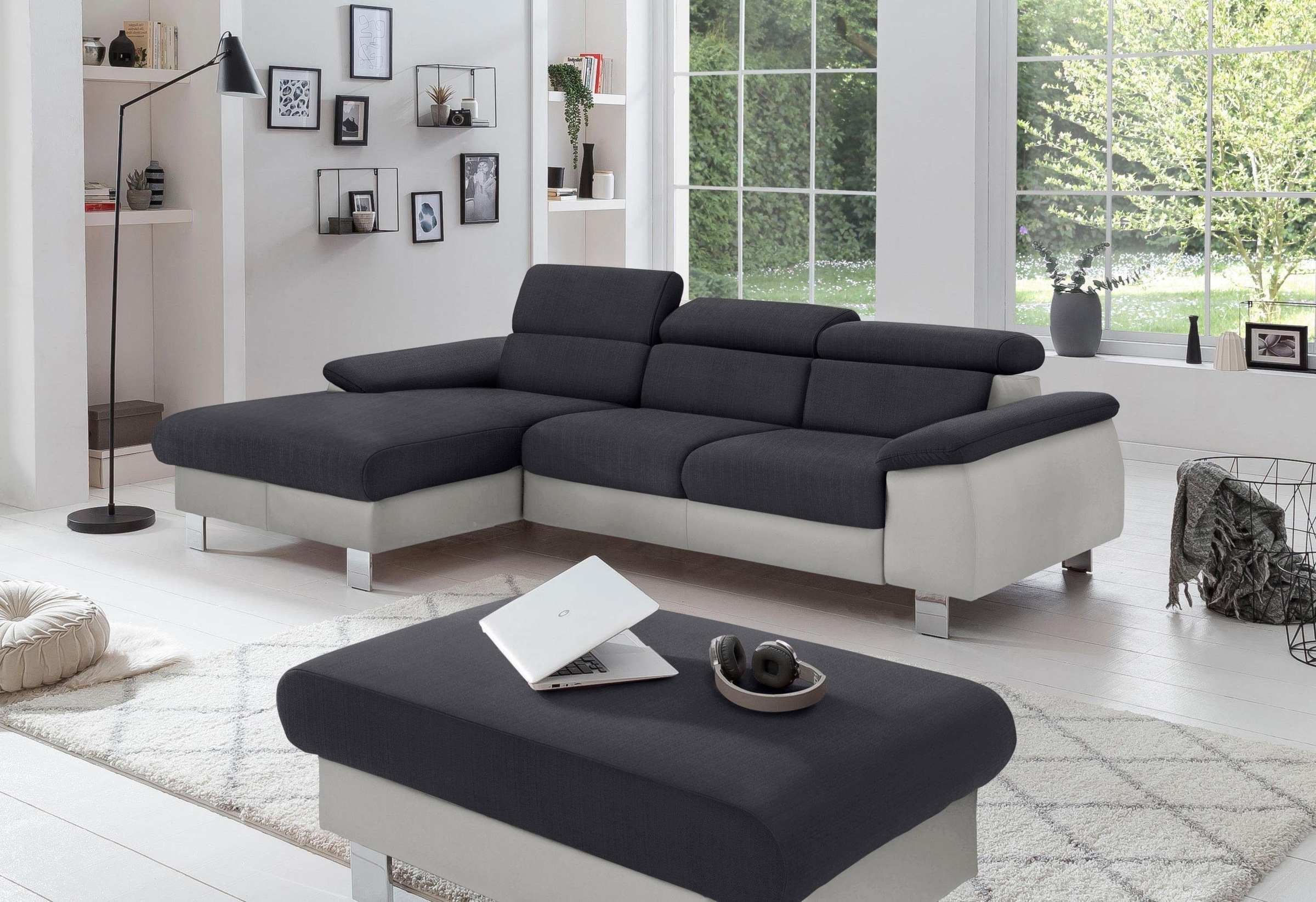 COTTA Polstergarnitur »Komaris L-Form«, (Set), Set bestehend aus: Ecksofa m günstig online kaufen
