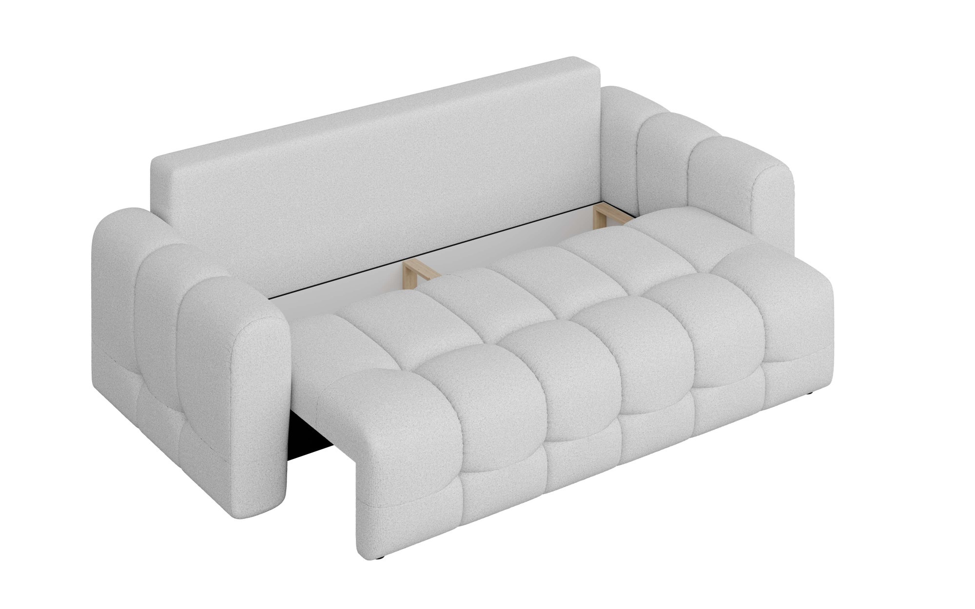 INOSIGN 3-Sitzer »Manilla, wahlweise mit Bettfunktion, B/T/H 265/117/91 cm«, mit Wellenunterfederung, in verschiedenen Materialien und Farben
