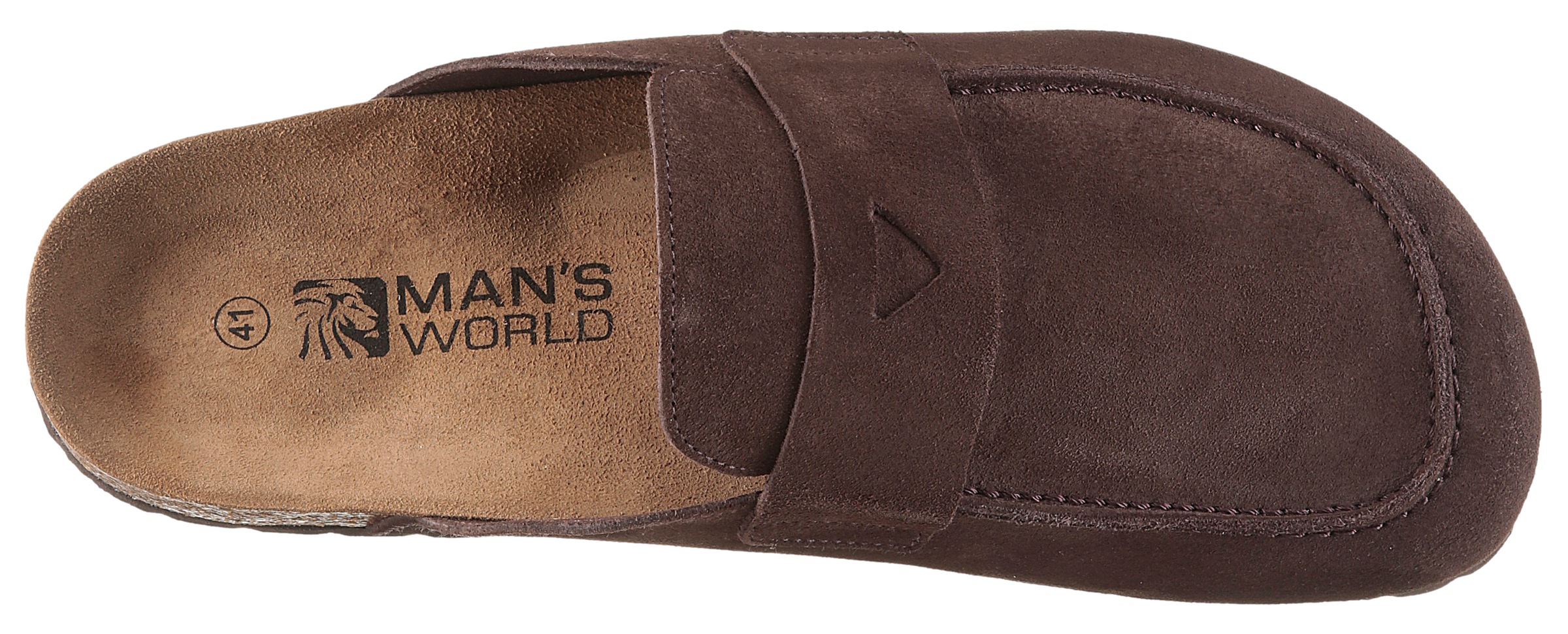 Man's World Clog  Schlappen, Sommerschuh, Hausschuh mit ergonomisch geformtem Fußbett