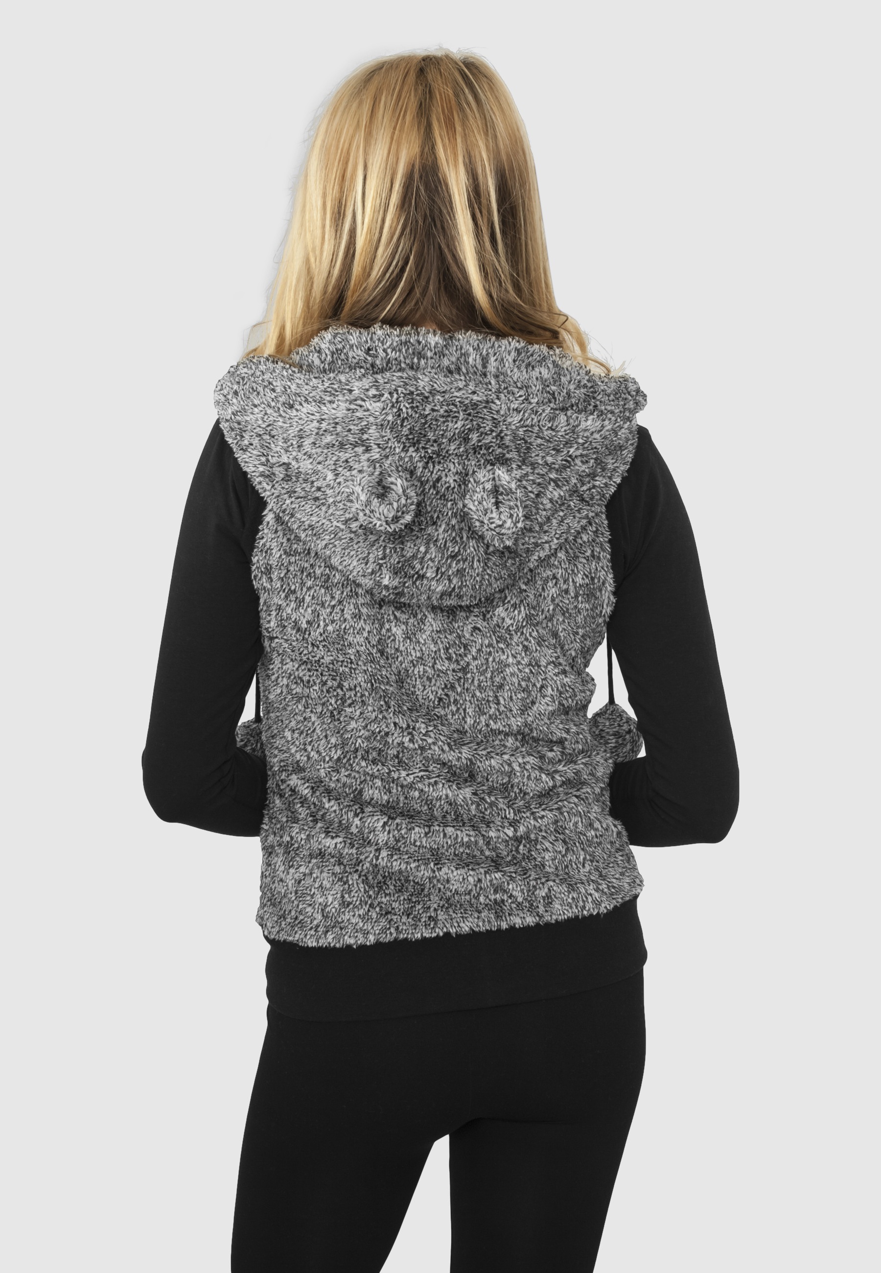 URBAN CLASSICS Jerseyweste »Urban Classics Damen Ladies Melange Teddy Vest« 1 Stk.