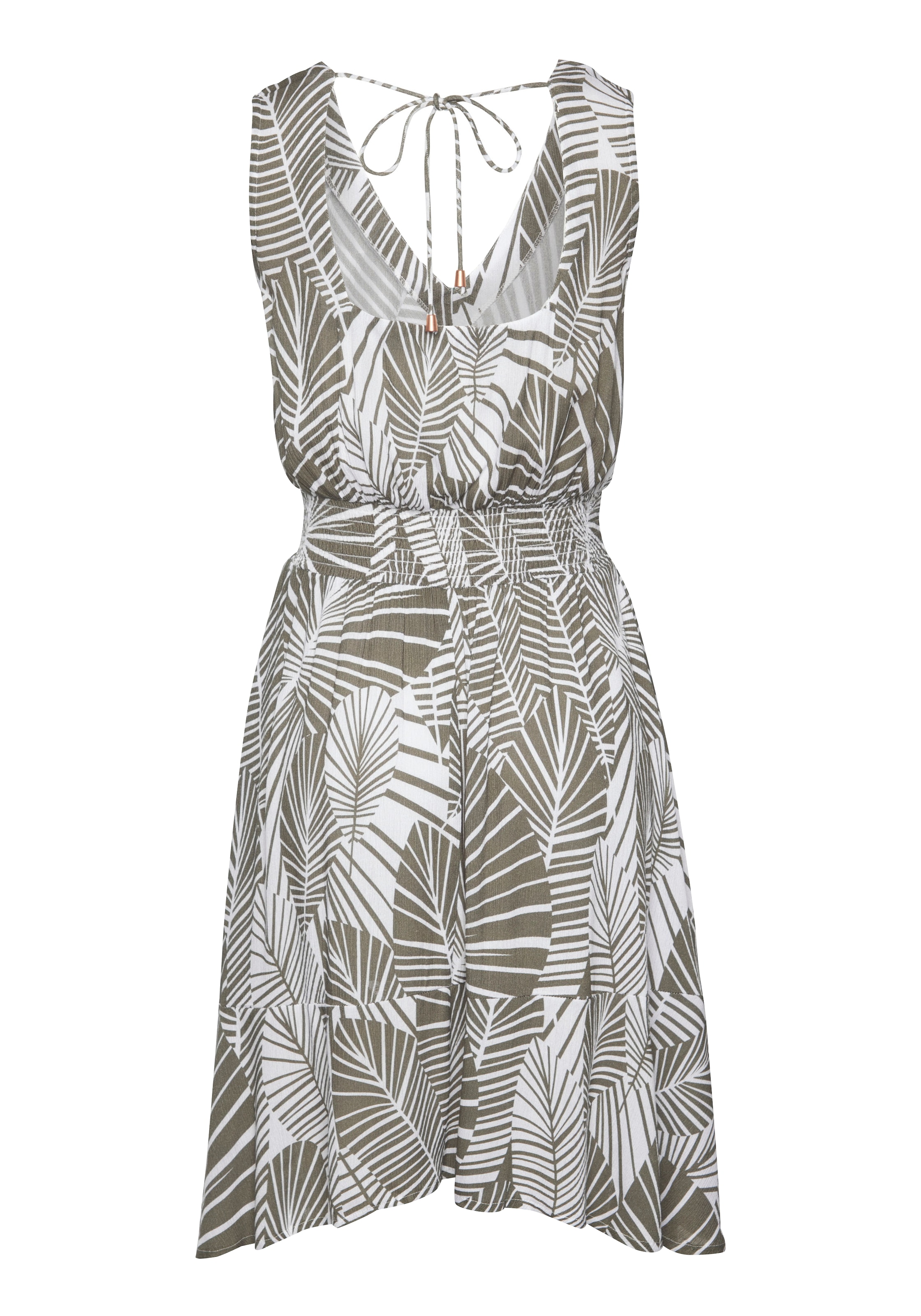 s.Oliver Strandkleid, aus gekreppter Viskose, kurzes Sommerkleid