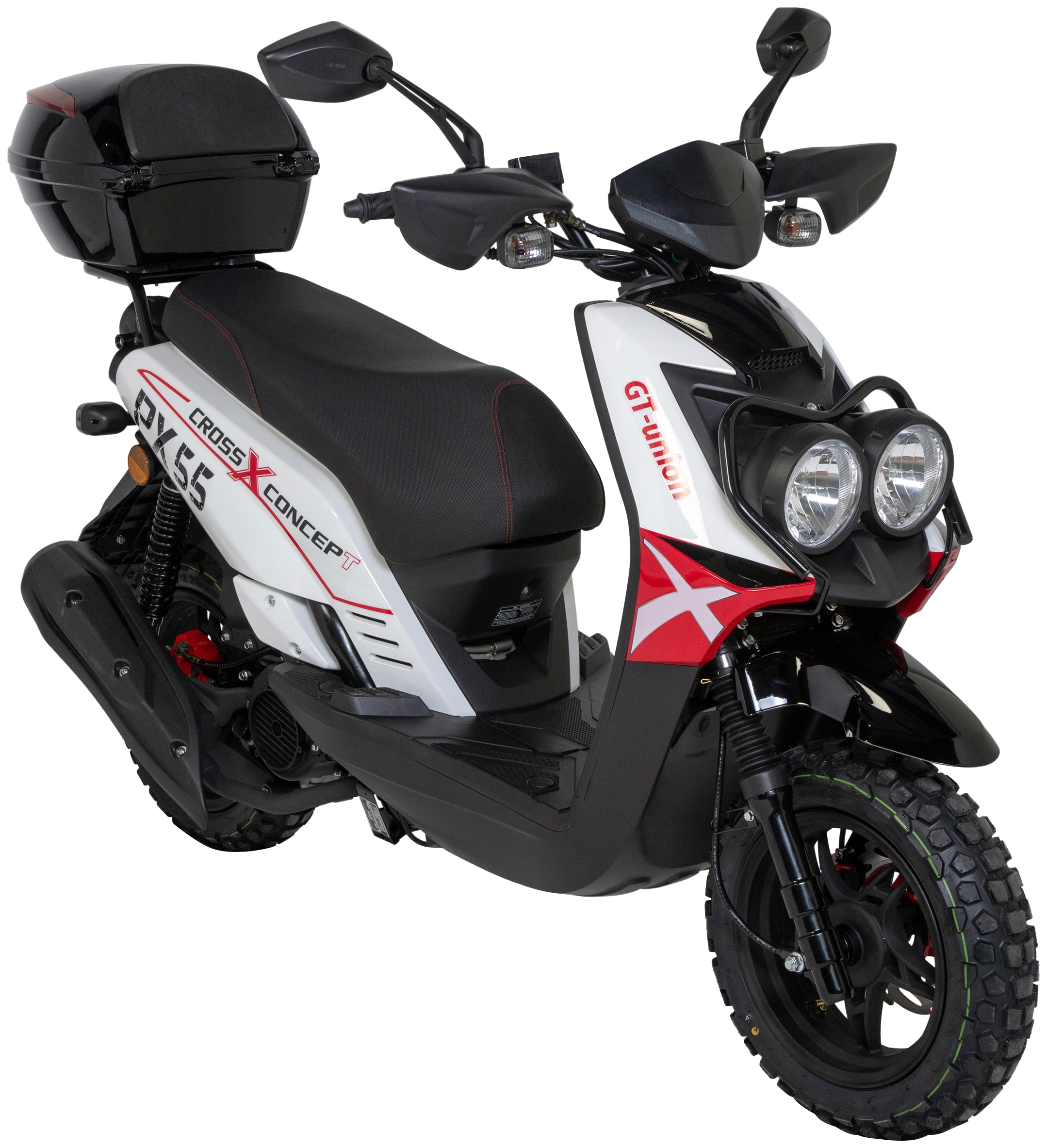 GT UNION Motorroller »PX 55 Cross-Concept«, 50 cm³, 45 km/h, Euro 5, 3 PS, ( Set), mit Topcase jetzt im %Sale