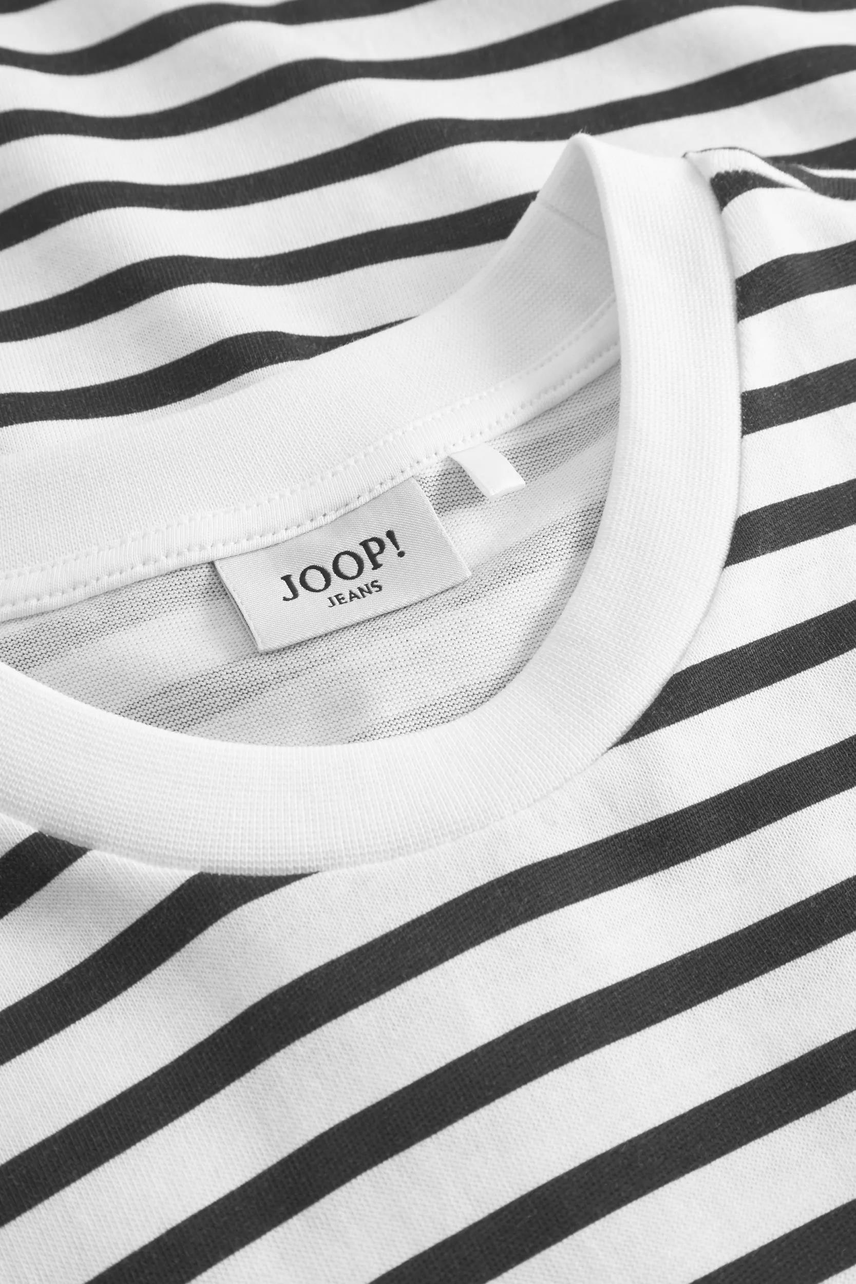 Joop Jeans T-Shirt »Teele« geringelt, gerippter Rundhals