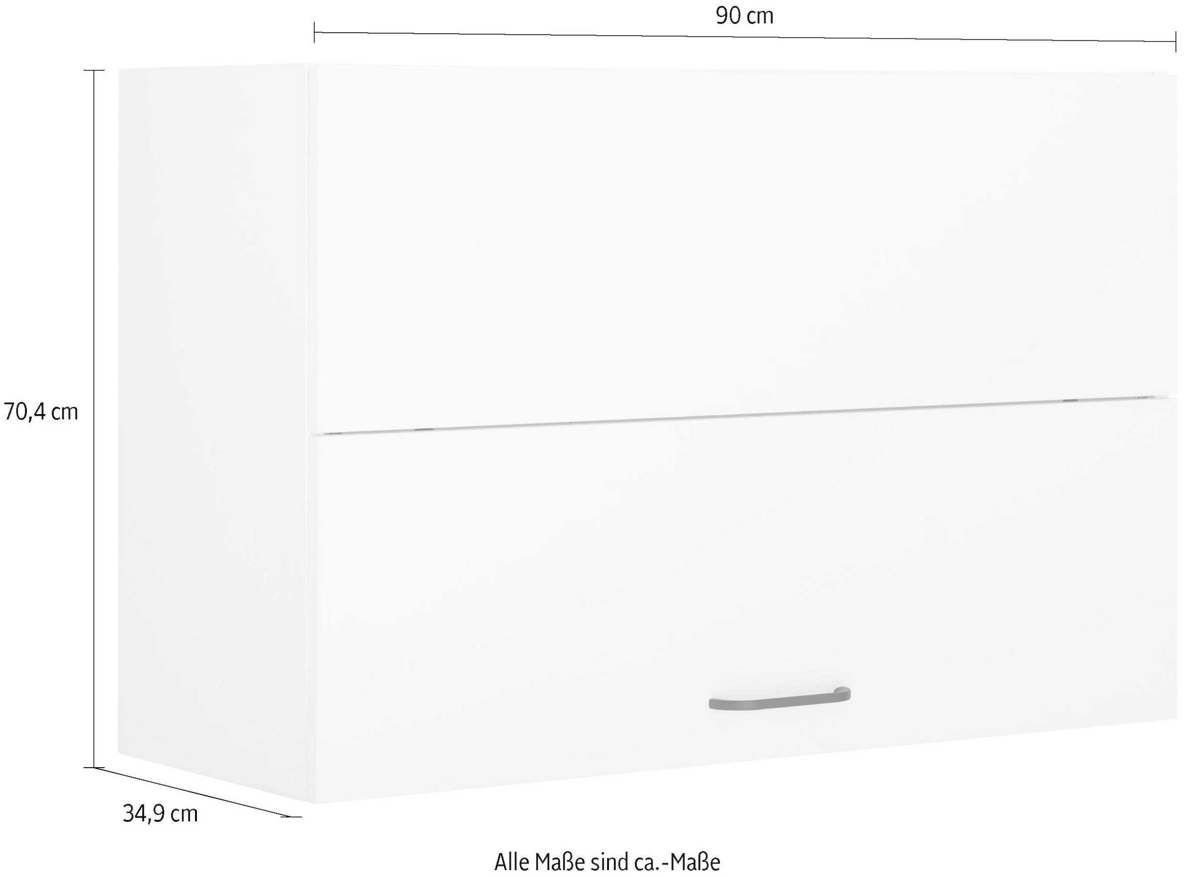 OPTIFIT Faltlifthängeschrank »Elga«, mit Soft-Close-Funktion und Metallgriffe, Breite 90 cm