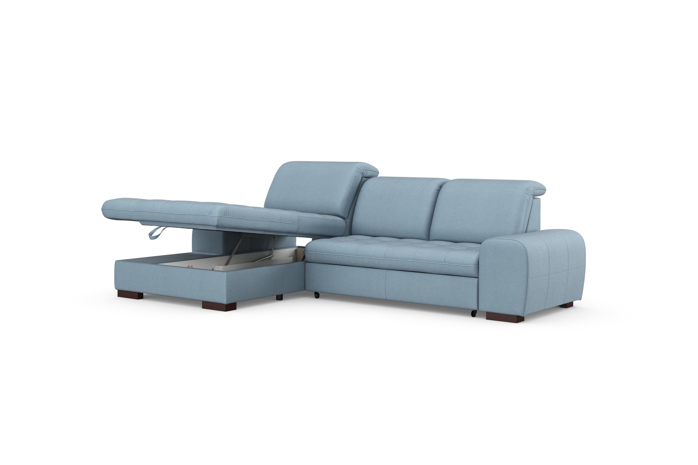sit&more Ecksofa »Luxor L-Form«, wahlweise mit Bettfunktion, Bettkasten und Kopfteilverstellung
