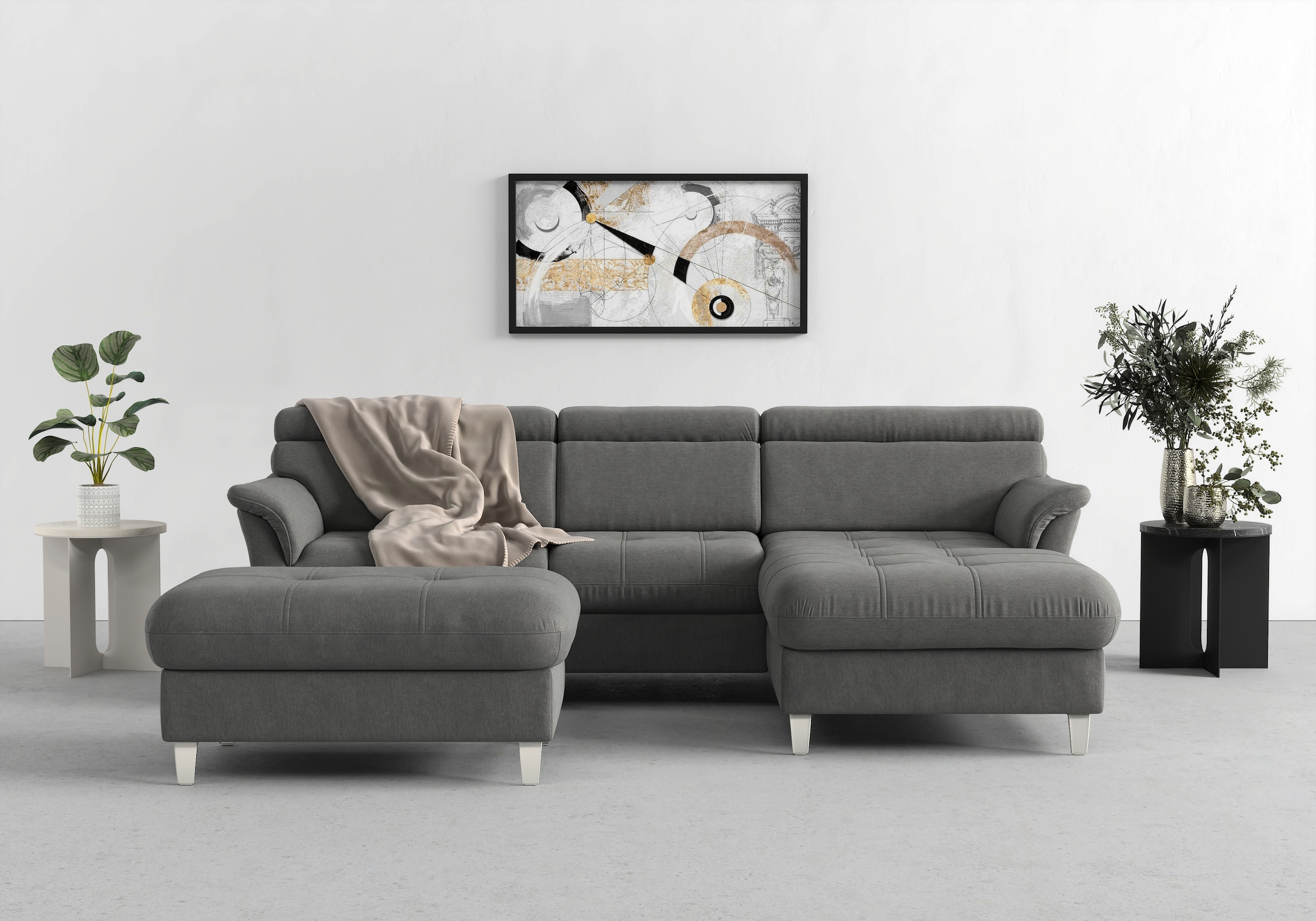 sit&more Ecksofa »Marano L-Form«, inklusive Kopfteilverstellung, wahlweise günstig online kaufen