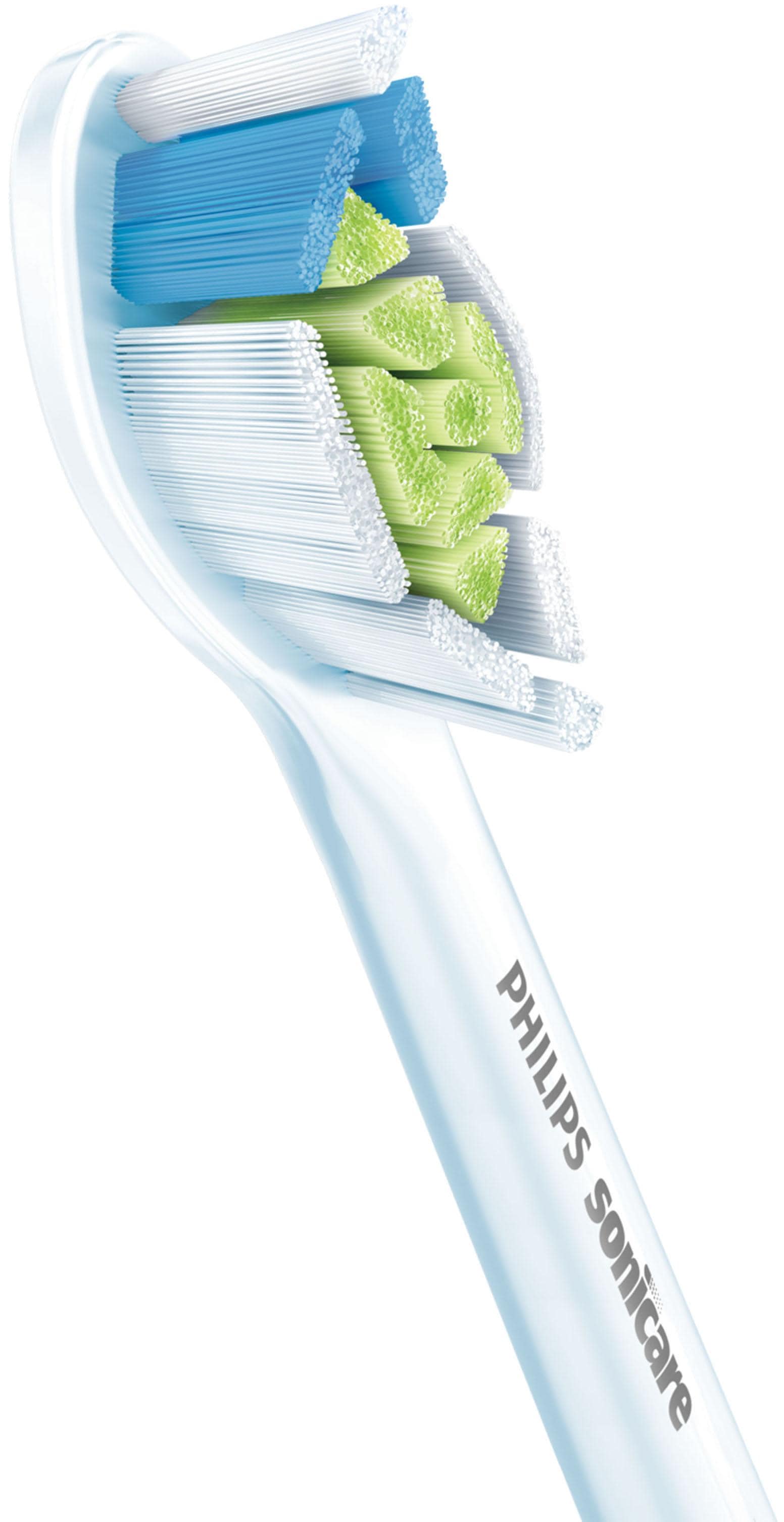 Philips Sonicare Aufsteckbürsten »Standard W2 Optimal White, Farbe weiß«, mit der Bürstenkopferkennung, Standardgröße