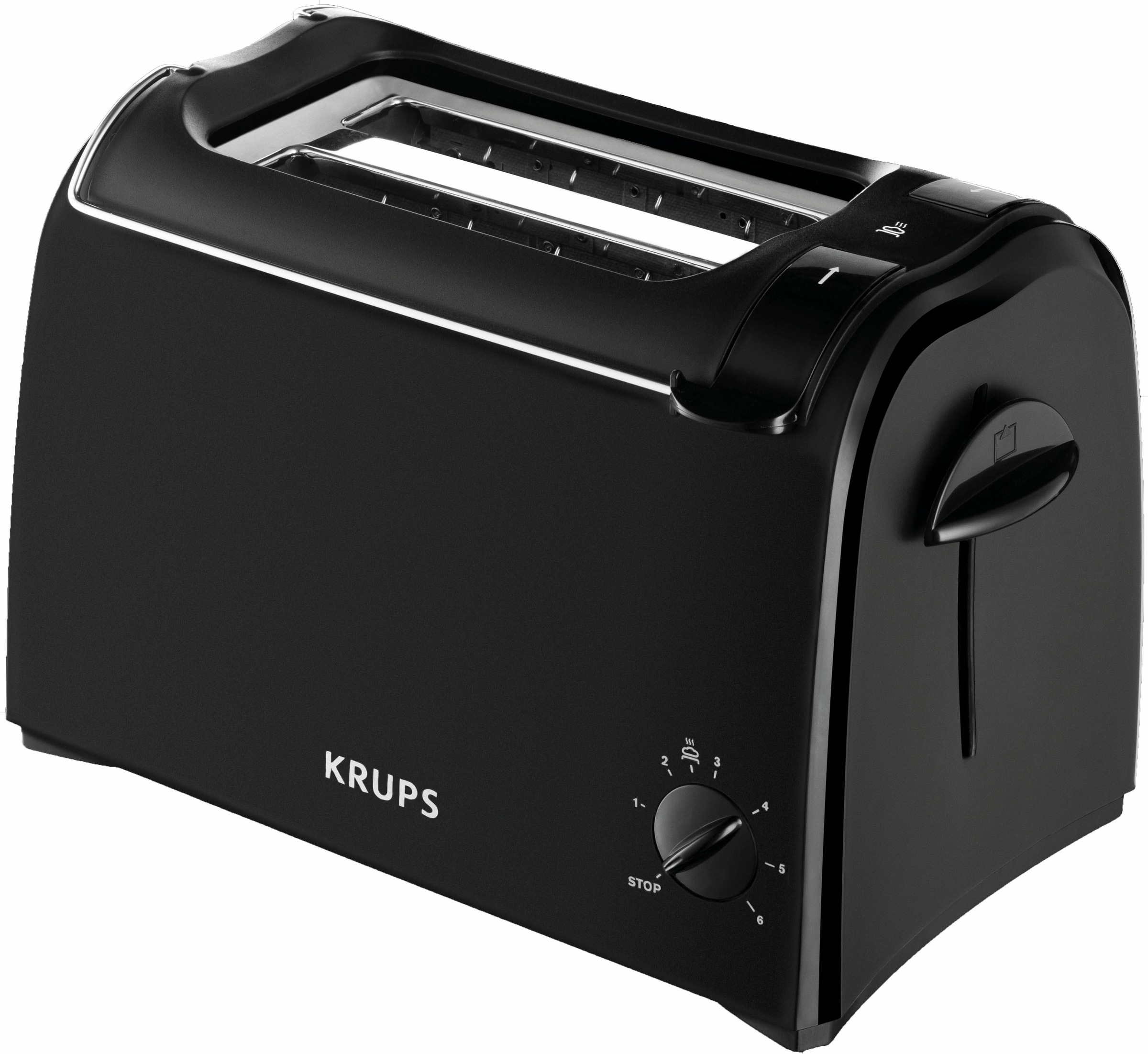 Krups Toaster »Pro Aroma KH1518«, 2 kurze Schlitze, für 2 Scheiben, 700 W, Krümelschublade, 6 Bräunungsstufen, Hebe-Funktion