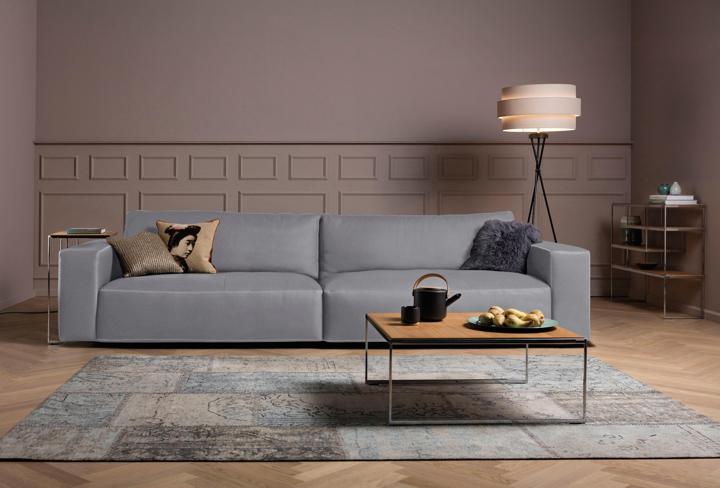 Musterring Big-Sofa »LUCIA«, in vielen Qualitäten und 4 unterschiedlichen Nähten, 3-Sitzer