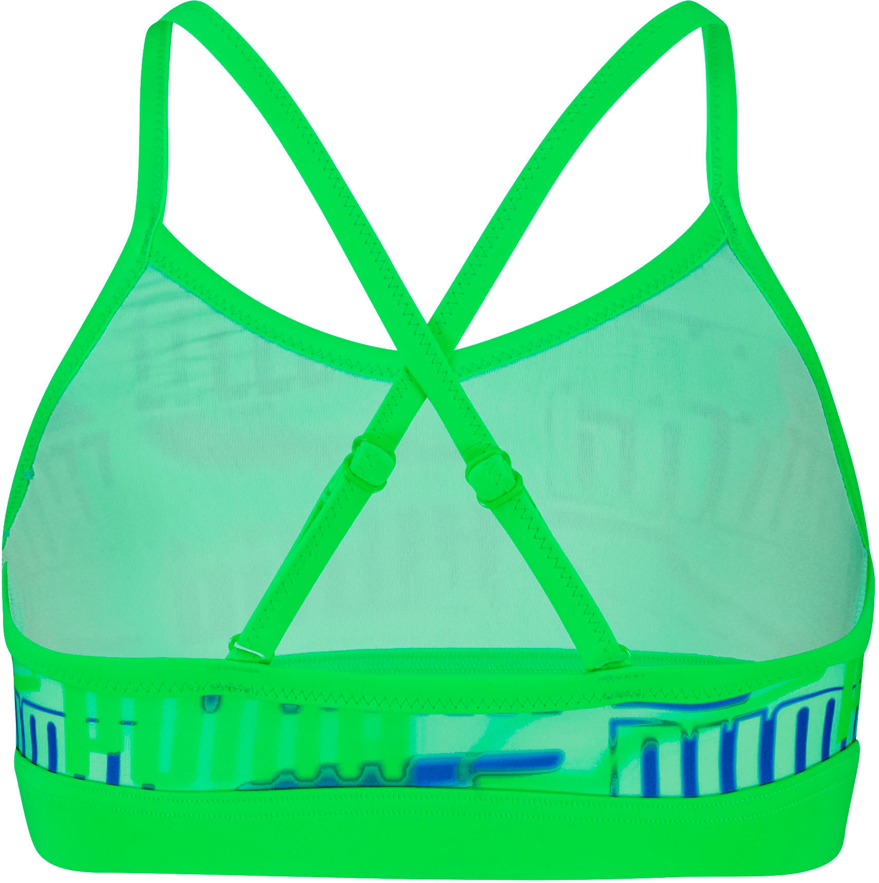 PUMA Bustier-Bikini, (Set, 2 St.), mit allover Logoprint