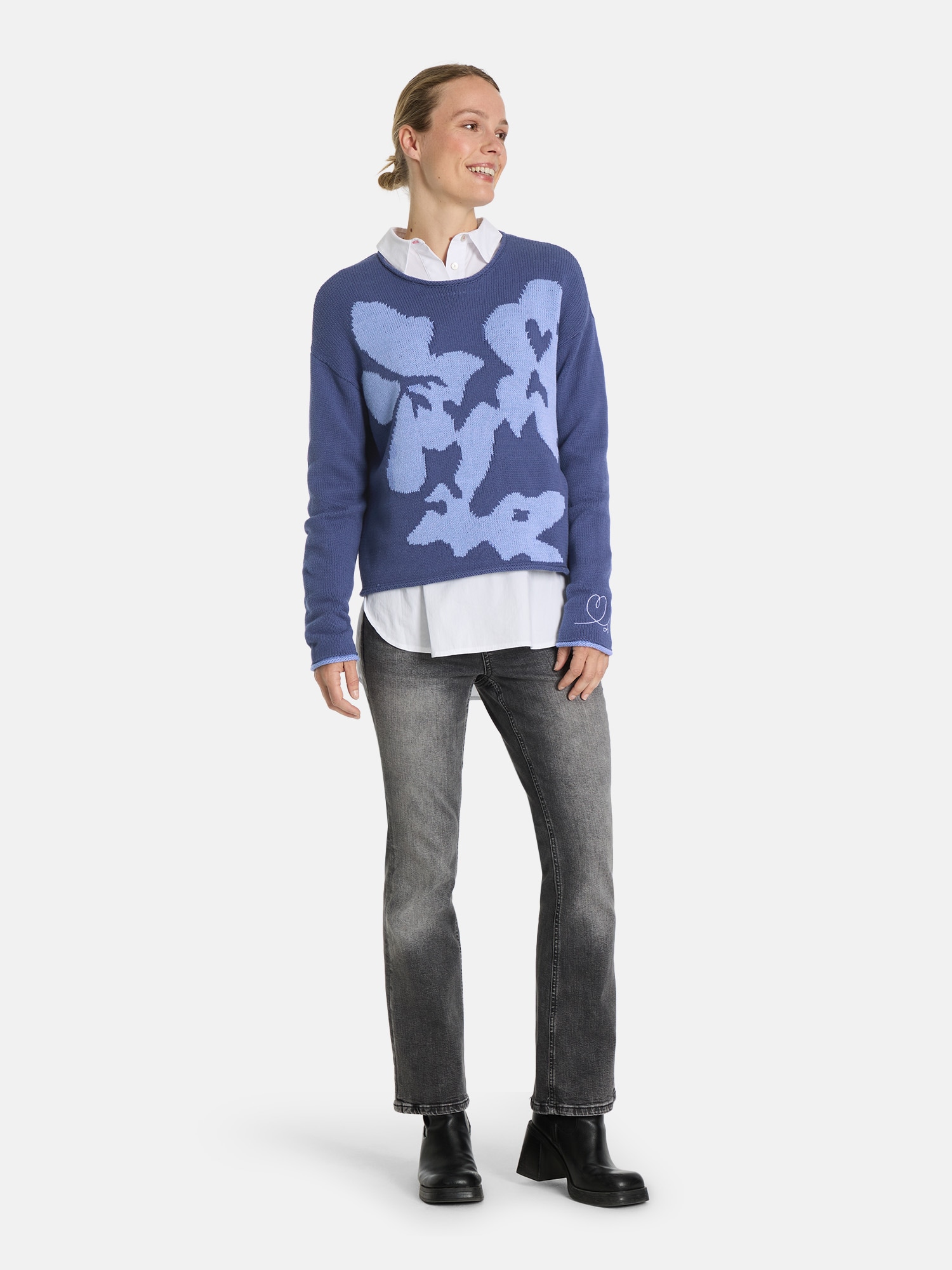 Lieblingsstück Strickpullover »SaraiL« mit Blumenmuster