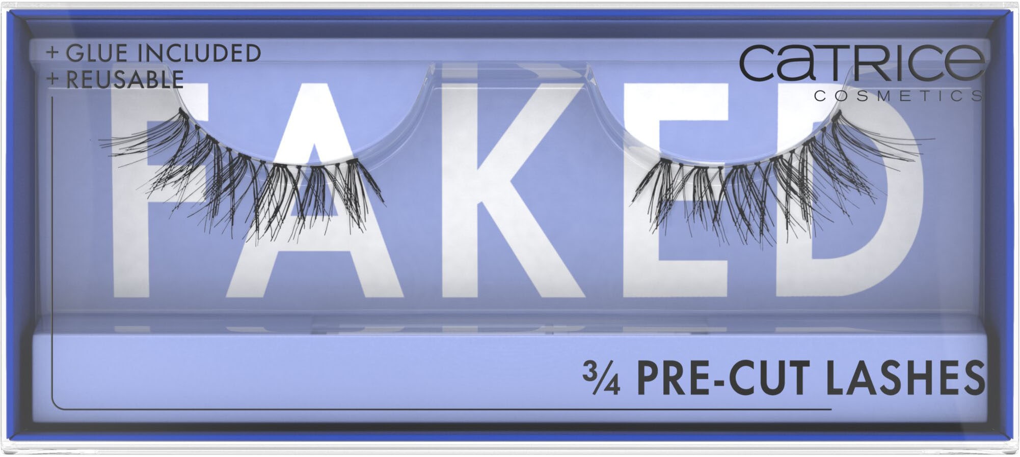 Catrice Bandwimpern »Faked 3/4 Pre-Cut Lashes«, (Set, 3 tlg.), mit natürlichem Effekt