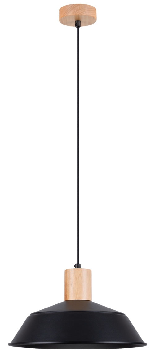SOLLUX lighting Pendelleuchte »Pendelleuchte FANO Schwarz«, 1 flammig, Leuc günstig online kaufen