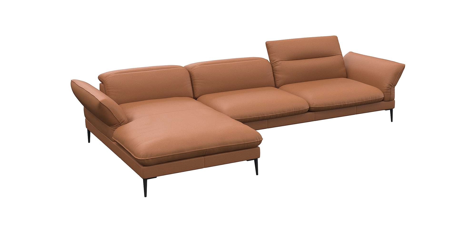 FLEXLUX Ecksofa »Salino, Funktionssofa mit Recamiere, Relaxsofa, Ecksofa«, günstig online kaufen