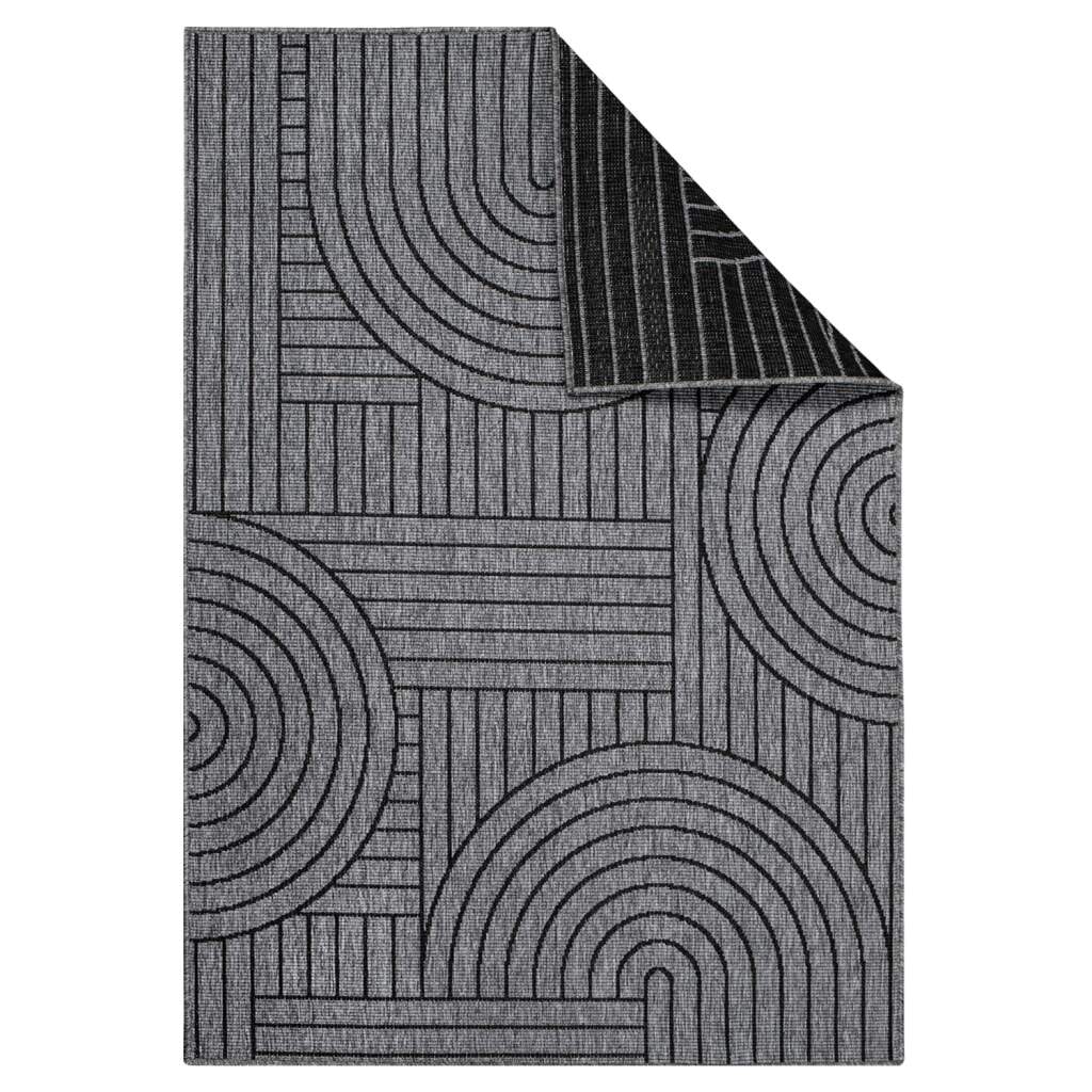Carpet City Outdoorteppich »DUO RUG 5842«, rechteckig, 5 mm Höhe, Wendeteppich Wetterfest In- & Outdoor, Balkon, Terrasse, Wohnzimmer