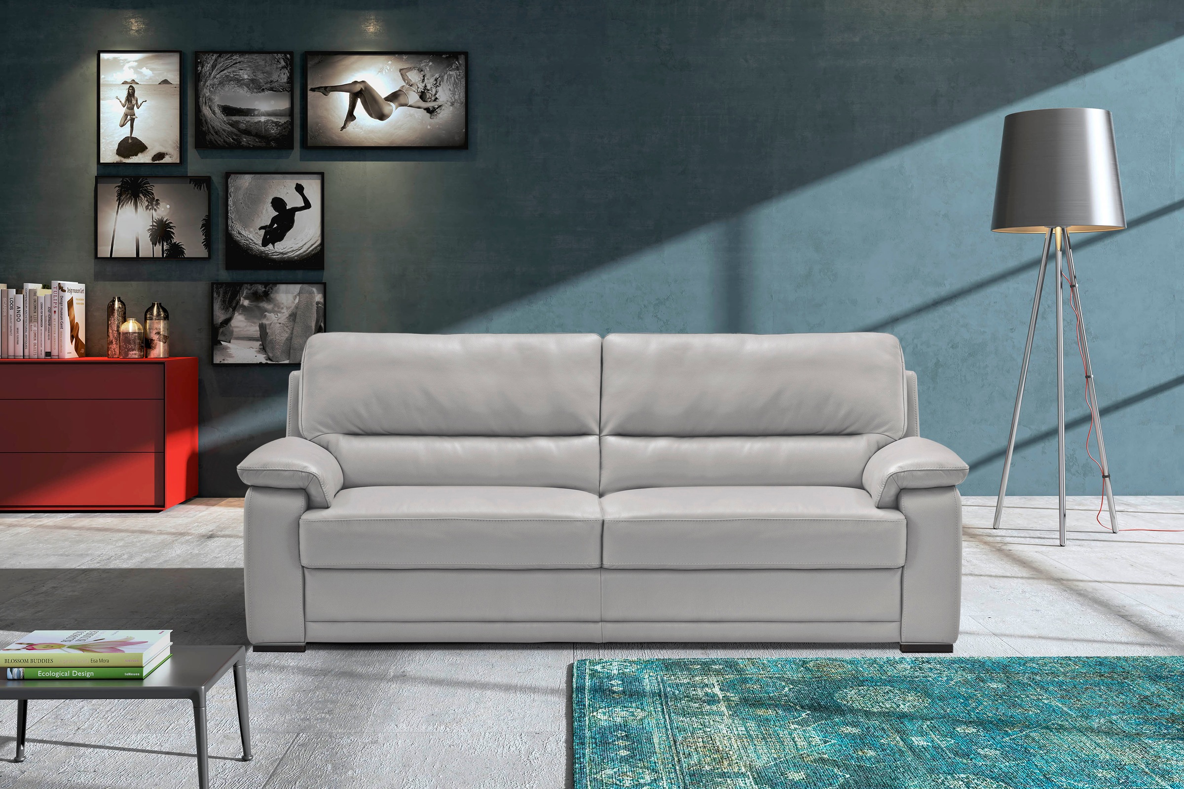 Egoitaliano 2,5-Sitzer »Doris, modernes Designersofa, Ledersofa mit erstkla günstig online kaufen