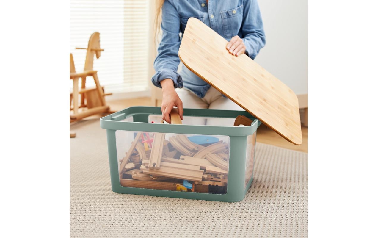 Rotho Babydesign Aufbewahrungsbox »Spielzeugbox PINA 45 l Sage«