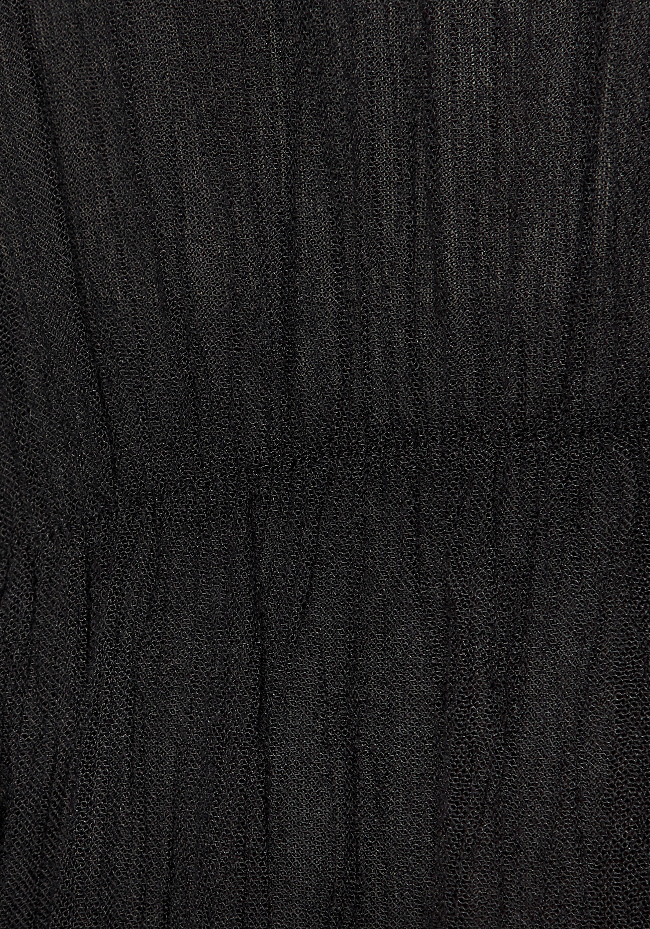 LASCANA Tunika aus gekreppter Viskose, Blusenkleid, Strandmode, transparent