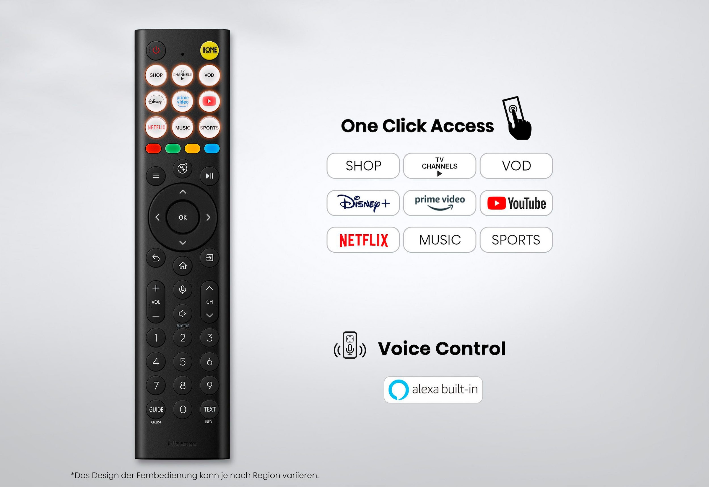 Hisense Mini-LED-Fernseher »55E8S« 139 cm/55 ″ Smart-TV inkl. HS2000 Soundbar im Wert von UVP €129