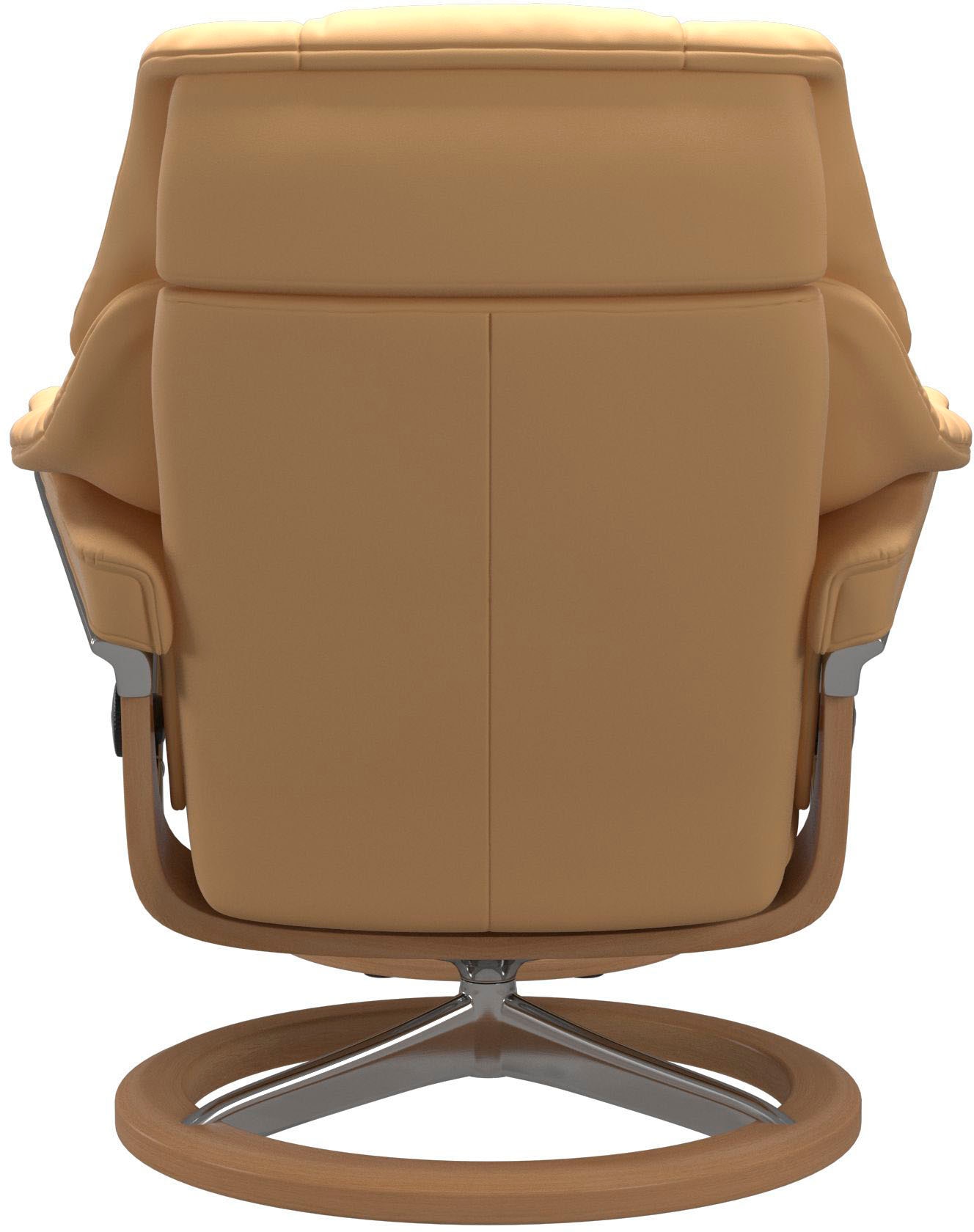 Stressless® Relaxsessel »Reno« Set, Relaxsessel mit Hocker,  mit Hocker, mit Signature Base, Größe S, M & L, Gestell Eiche