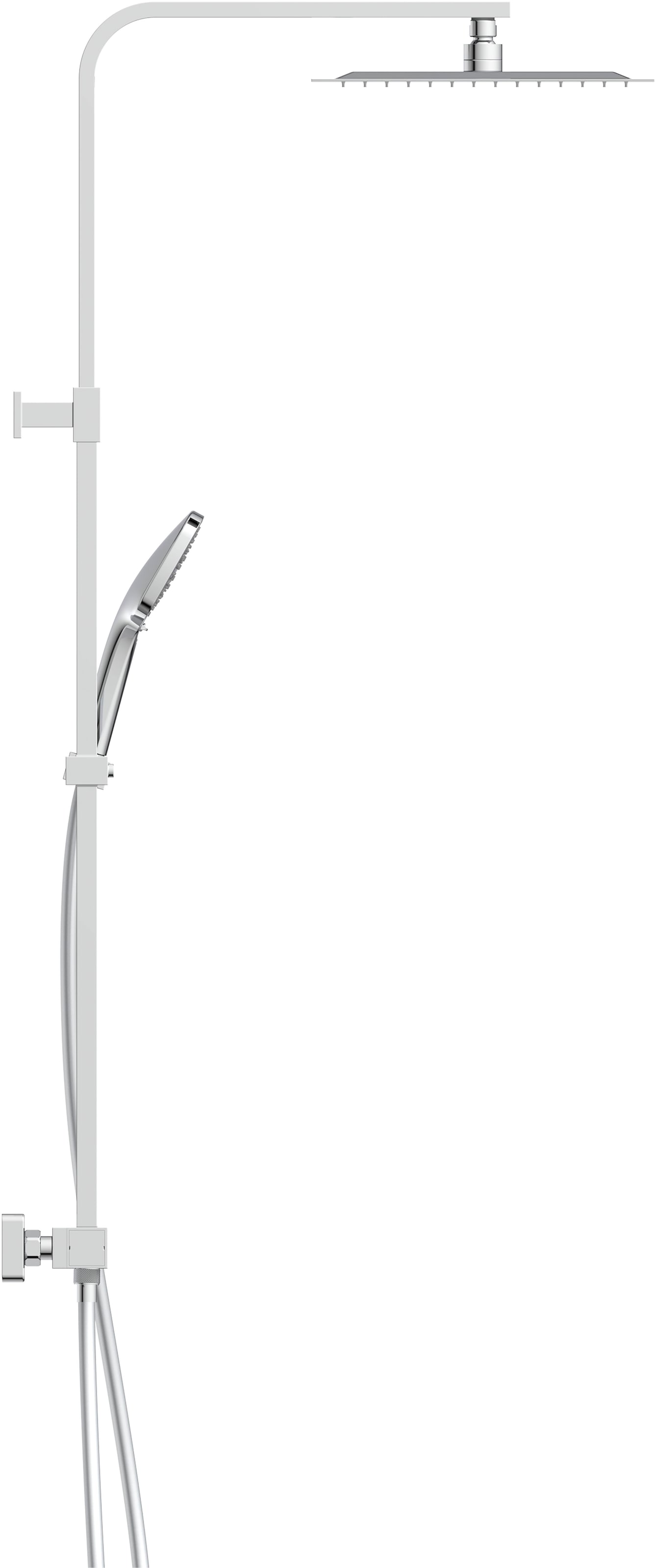 welltime Stangenbrause-Set »SAN DIEGO« Hochwertiges Duschthermostat, Sicherheitssperre bei 38°C