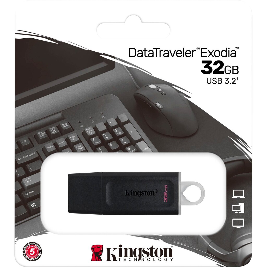Kingston USB-Stick »DATATRAVELER EXODIA 32GB«, (USB 3.2)