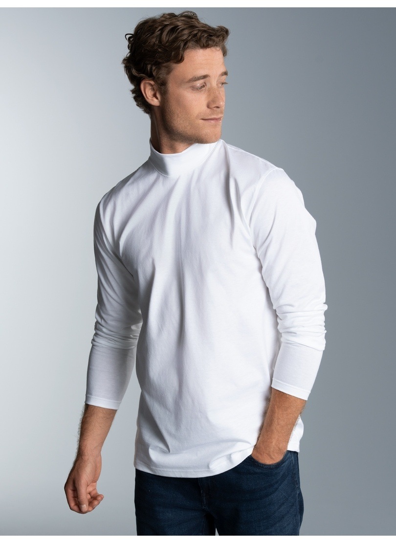Trigema Longsleeve »TRIGEMA Langarm Shirt mit Stehkragen«, (1 tlg.)