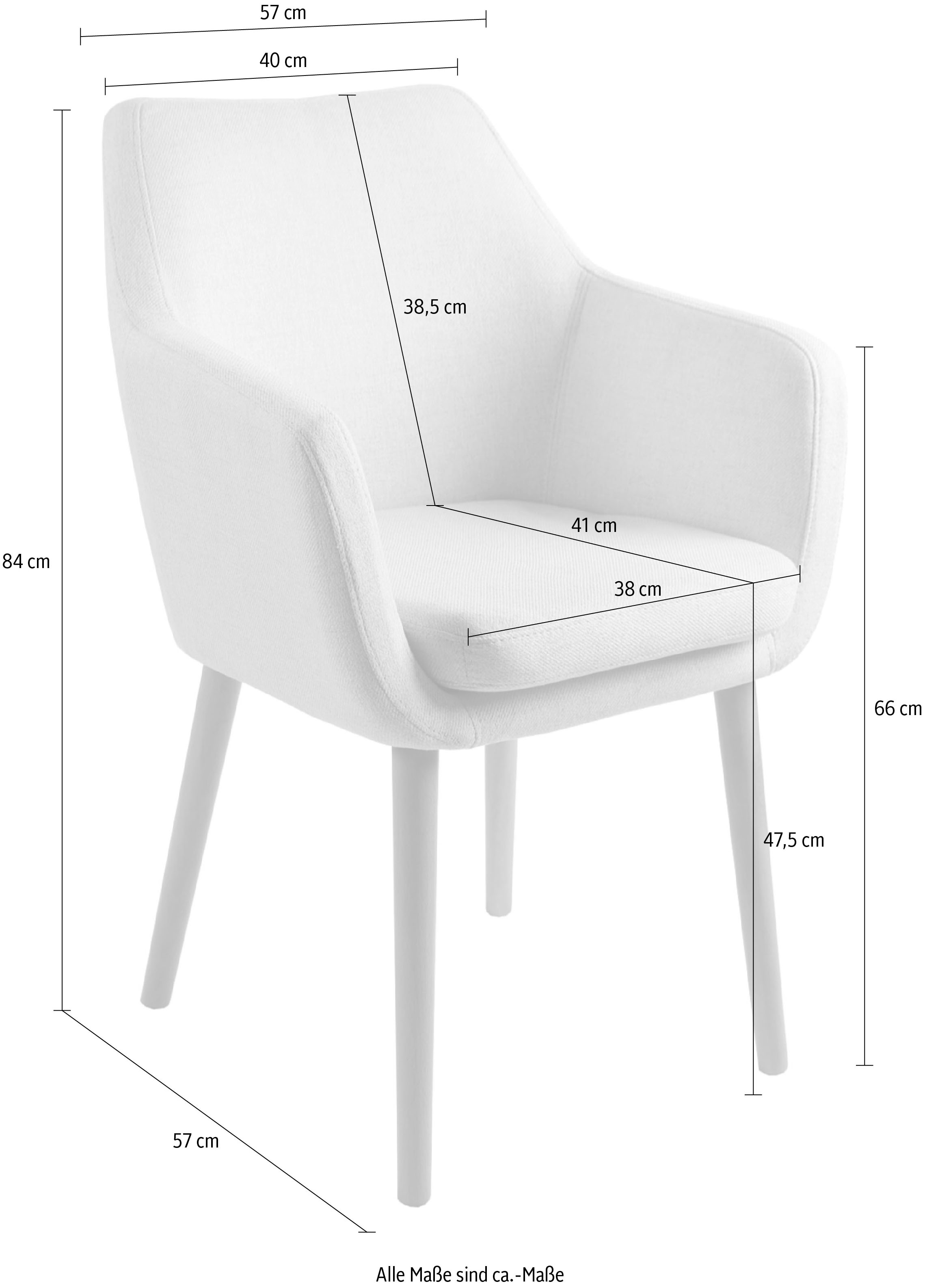 1 mit »Toga«, St., eleganter Home Armlehnen Esszimmerstuhl komfortablen Struktur, affaire online kaufen Armlehnstuhl
