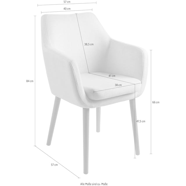 Home affaire Armlehnstuhl »Toga«, 1 St., Struktur, eleganter Esszimmerstuhl  mit komfortablen Armlehnen online kaufen