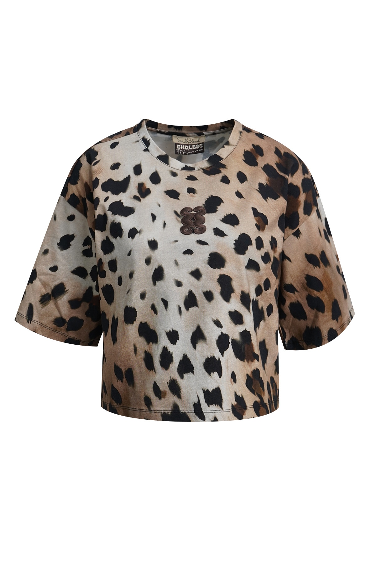Smith & Soul T-Shirt mit Label-Aufnäher, Rundhals