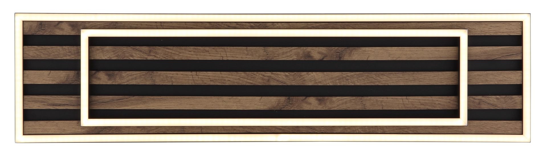 GLOBO LIGHTING LED Deckenleuchte »WOODY« LED-Modul 1 Stk. Warmweiß Deckenlampe, Wohnzimmer, Schlafzimmer, Design Lampe