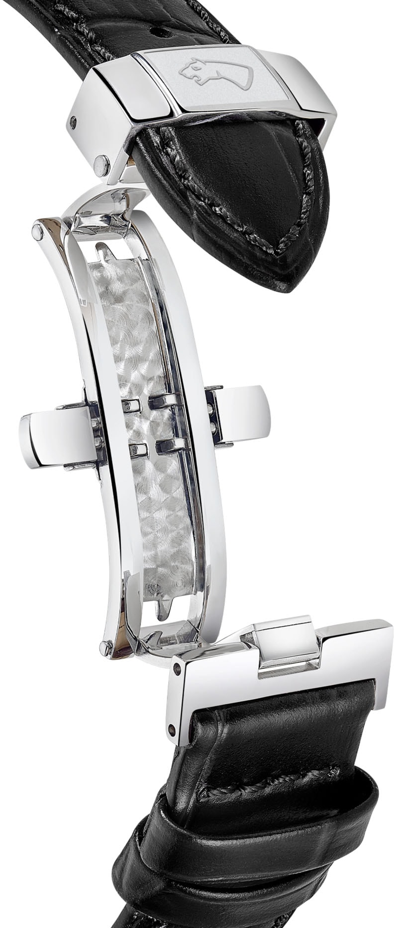 Jaguar Quarzuhr »Essentia« Armbanduhr, Herrenuhr, Swiss Made, Lederarmband, analog, Datum