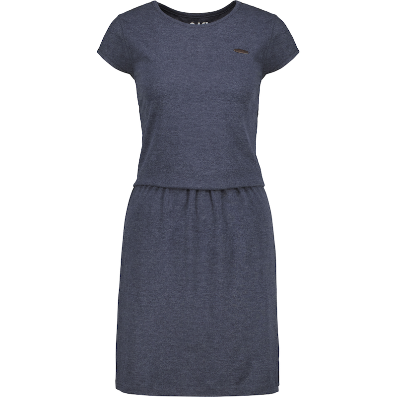 ALIFE & KICKIN Sommerkleid »Damen ShannaAK A« marine melange XXL - Normalgrößen Normalgrößen XXL Schmal geschnittenes kurzes Jerseykleid für Damen...