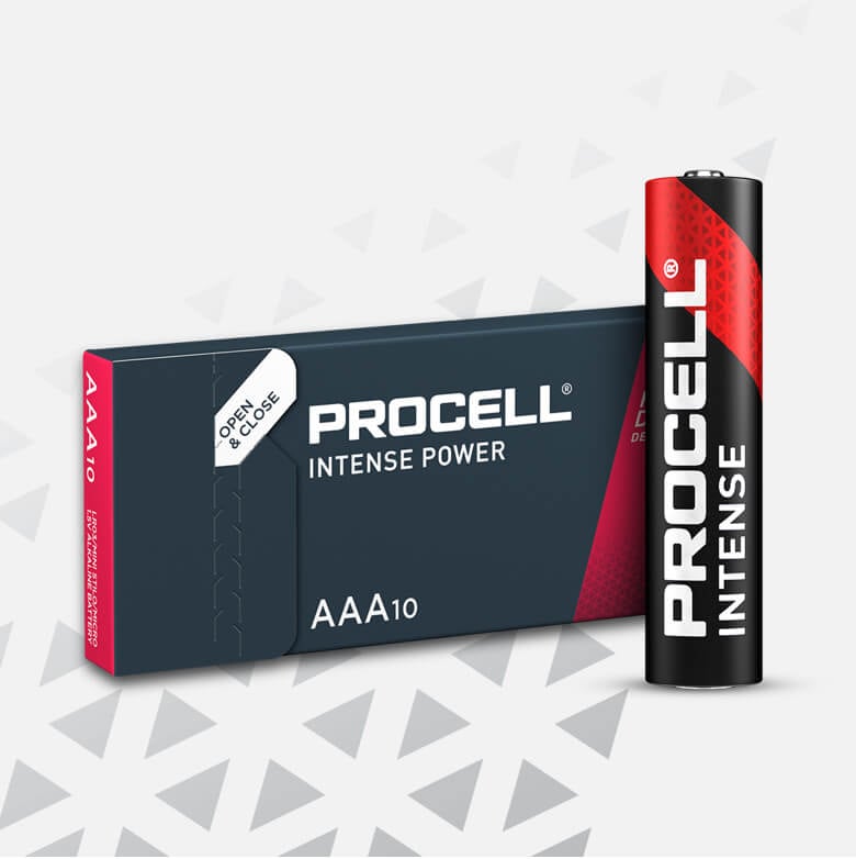 Duracell Batterie »Procell Intense Micro/AAA/LR03«, LR03, 1,5 V, (10 St., Alkaline Batterie, 10 Stück), 1.5V