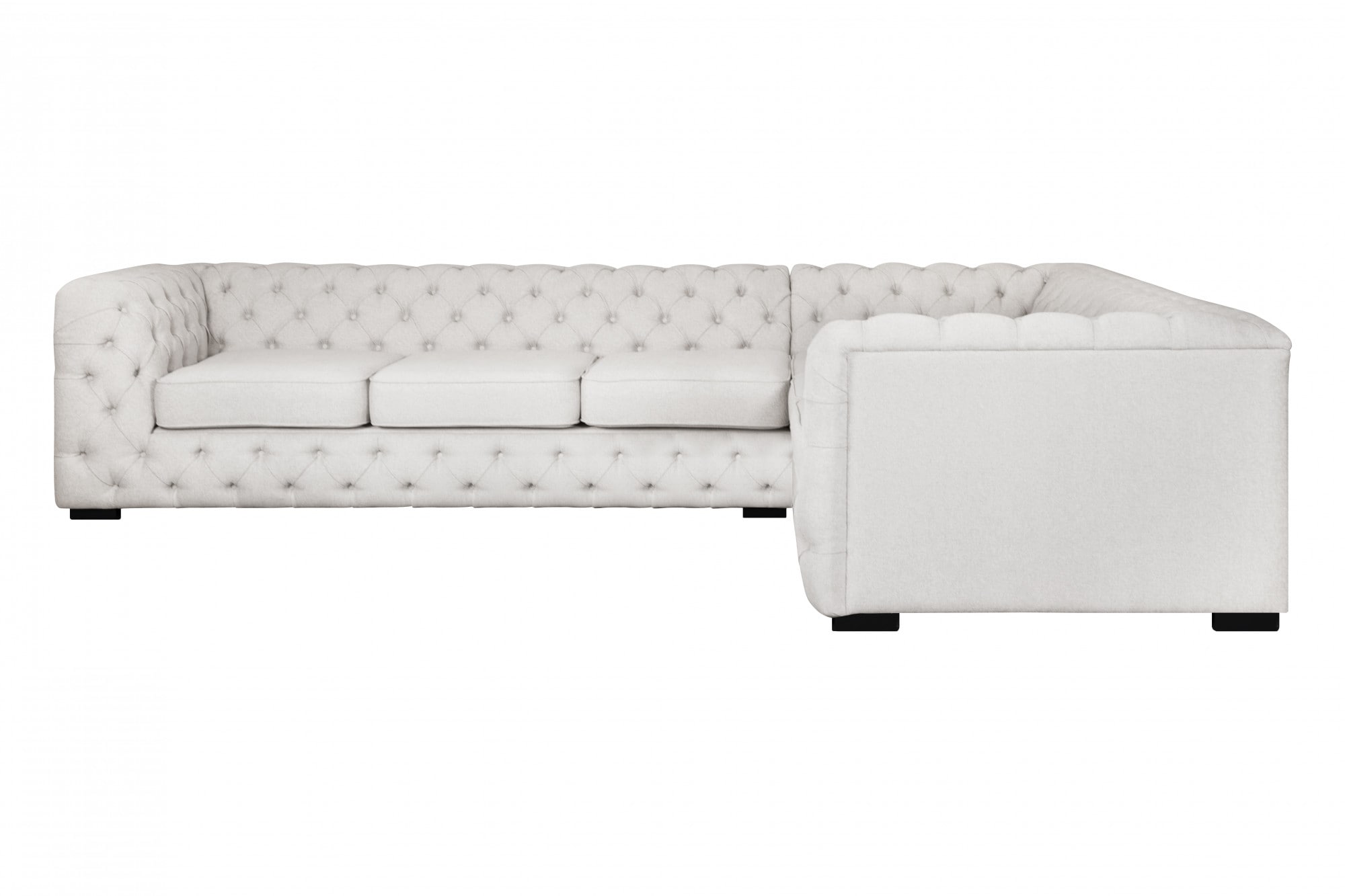 Guido Maria Kretschmer Home&Living Chesterfield-Sofa »KALINA L-Form«, hochwertig Chesterfield-Ausführung