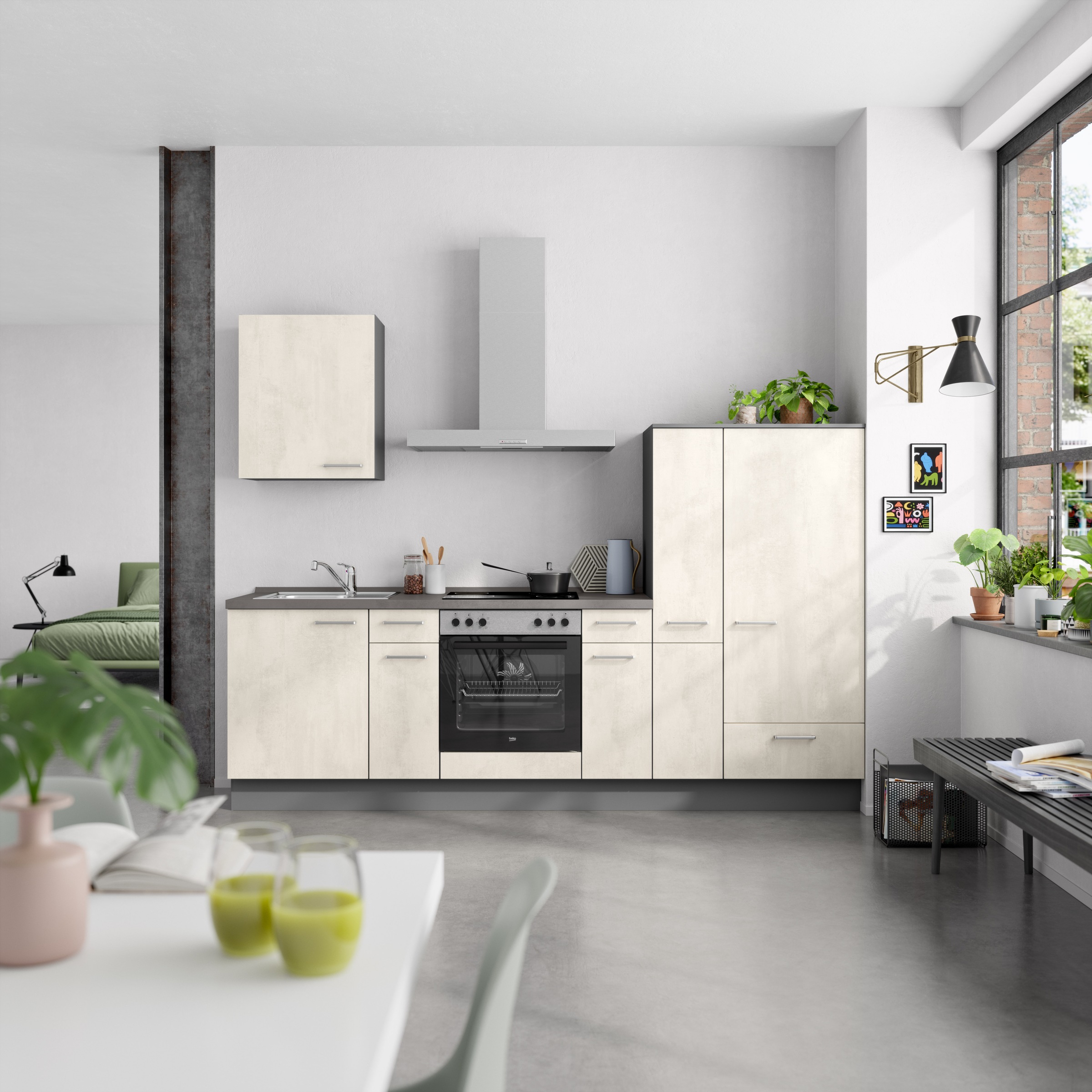 nobilia® Küchenzeile »"Riva I"«, vormontiert, Ausrichtung wählbar, Breite 2 günstig online kaufen