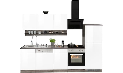 HELD MÖBEL Küchenzeile »Virginia«, mit E-Geräten, Breite 280 cm kaufen