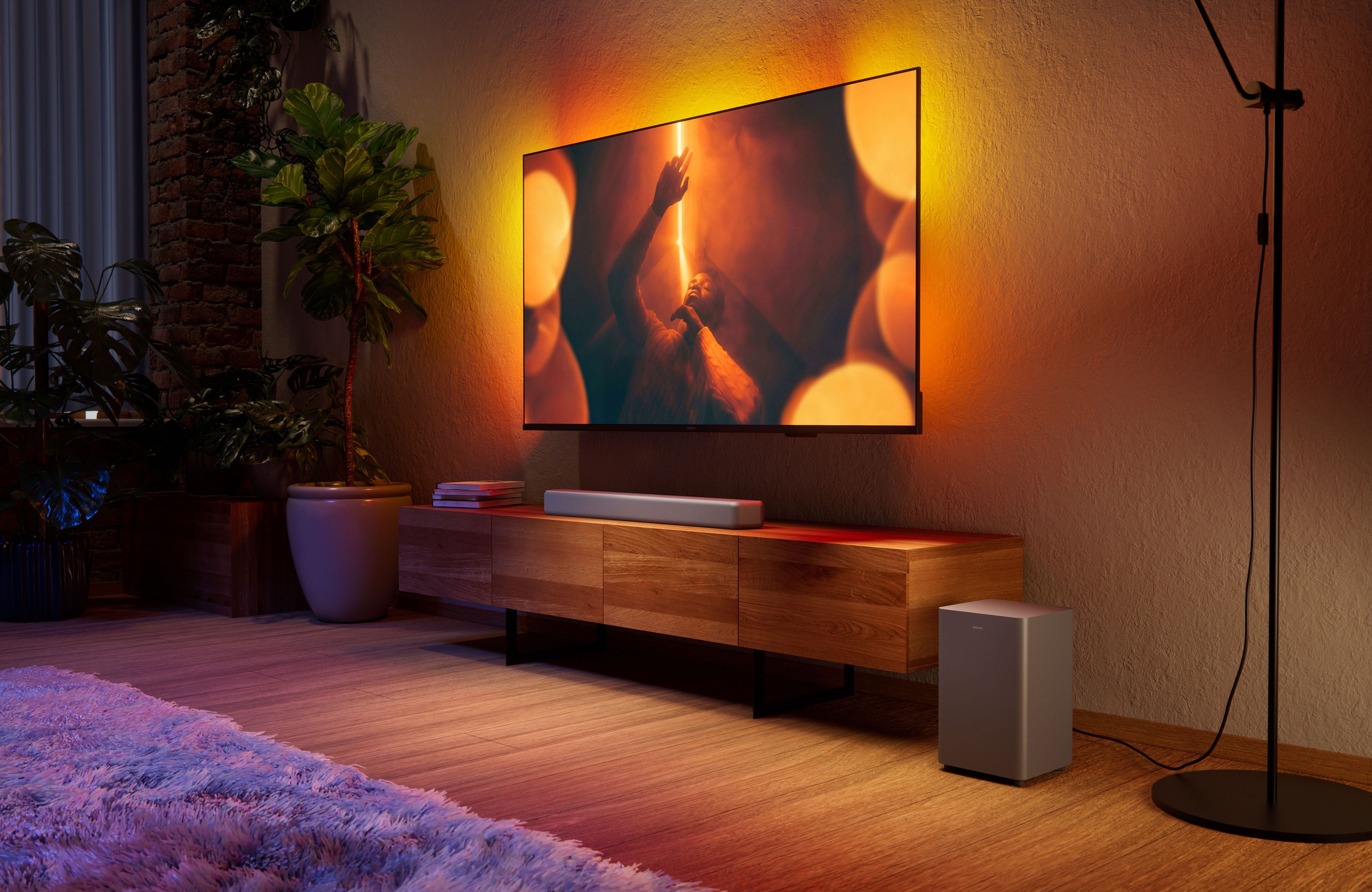 Philips Lautsprecher »TAB5601/10« 2.1 (A2DP Bluetooth | AVRCP Bluetooth | Bluetooth App-Steuerung | Bassregelung | Equalizer | Nacht Modus | USB-Wiedergabe 145 W)