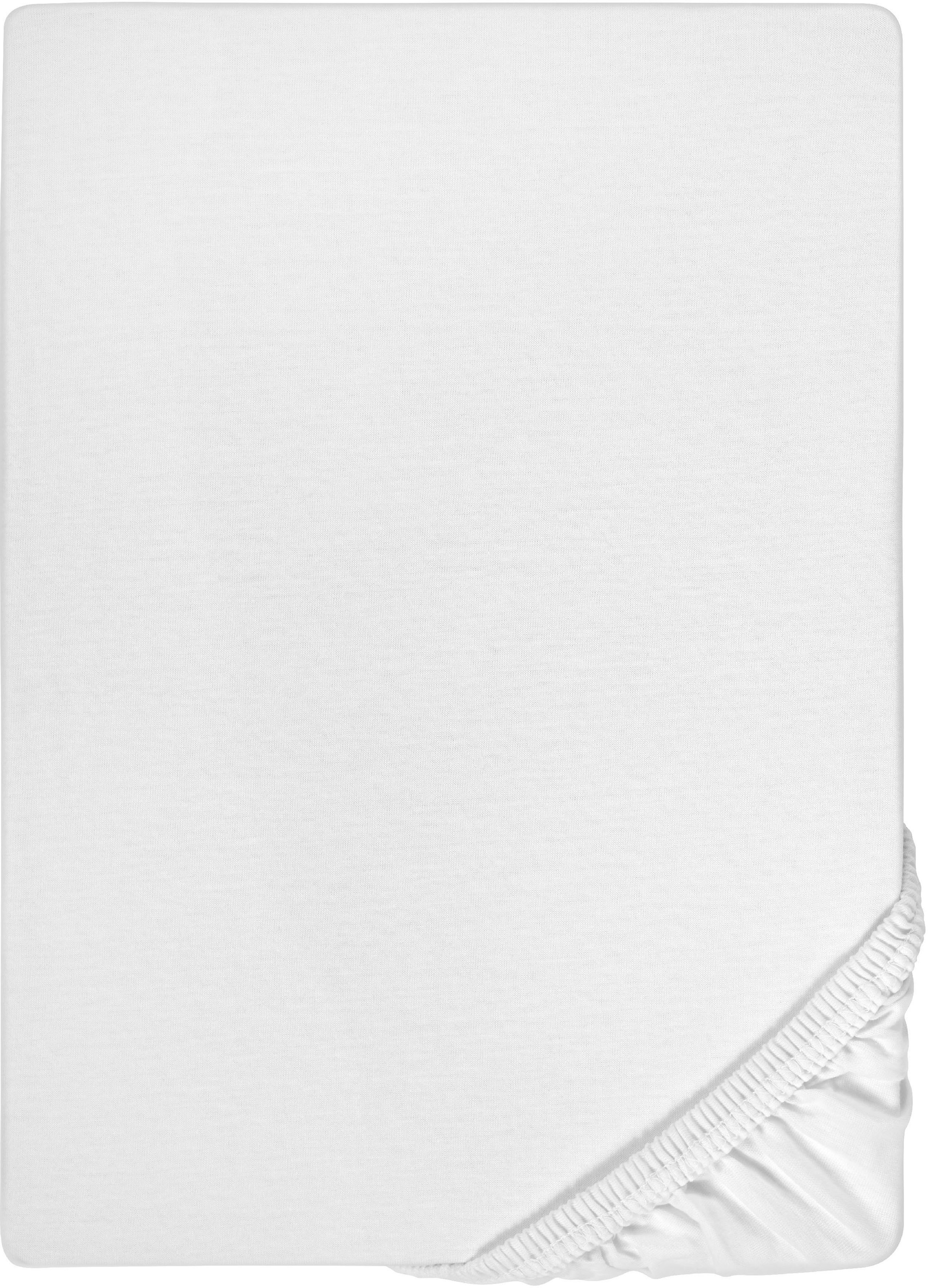 Biberna Spannbettlaken »Marc in Gr. 90x200, 140x200 oder 180x200 cm«, (1 St.), aus Baumwolle, für Matratzen bis 22 cm Höhe, Bettlaken, Spannbetttuch
