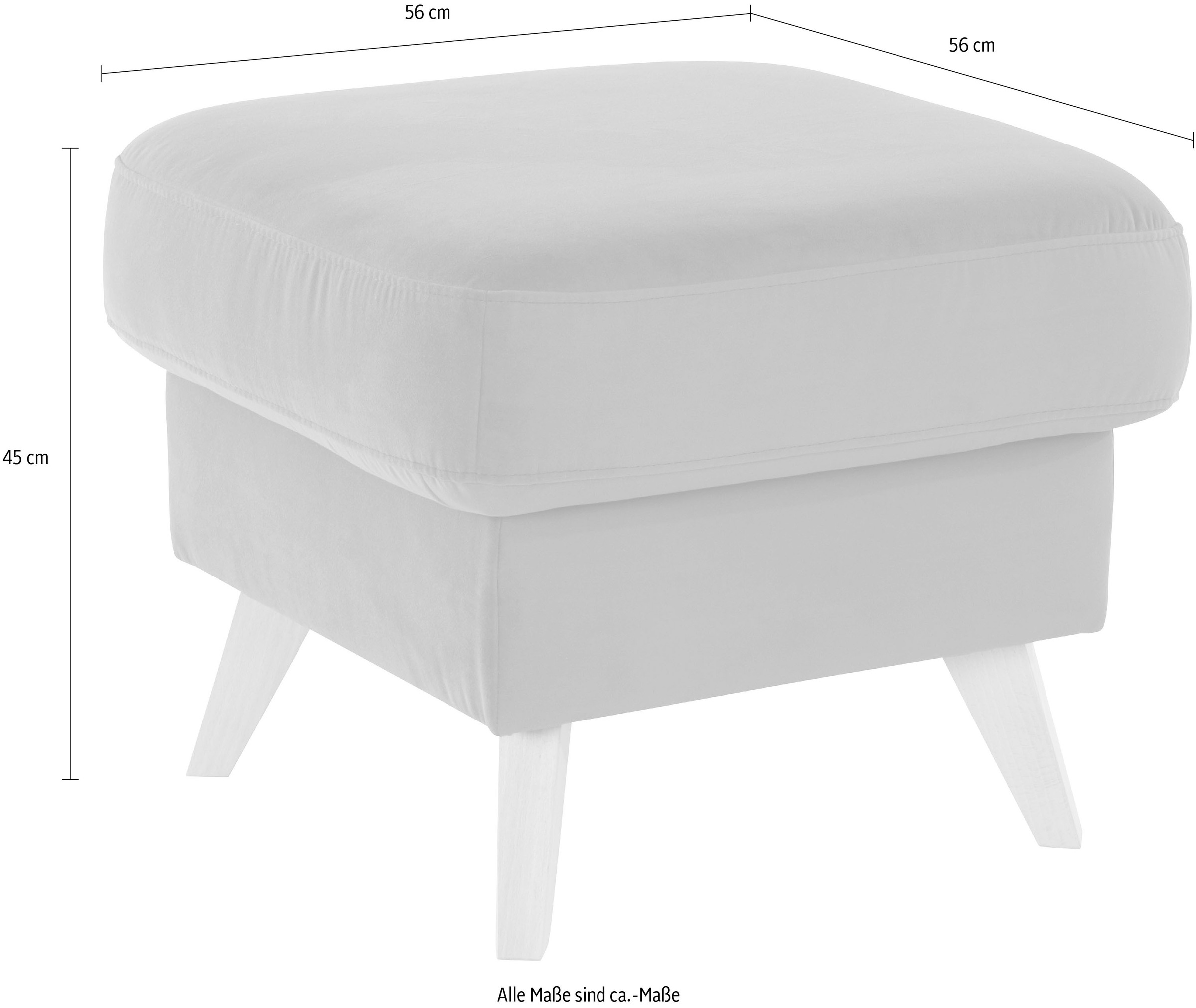 exxpo - sofa fashion Hocker »Nappa mit praktischem Staufach unter der Sitzfläche«