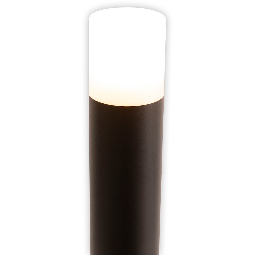 näve Sockelleuchte »Torcia«, 1 flammig-flammig, Aluminium schwarz 1 x E27 exkl. Leuchtmittel IP44 Höhe 80cm