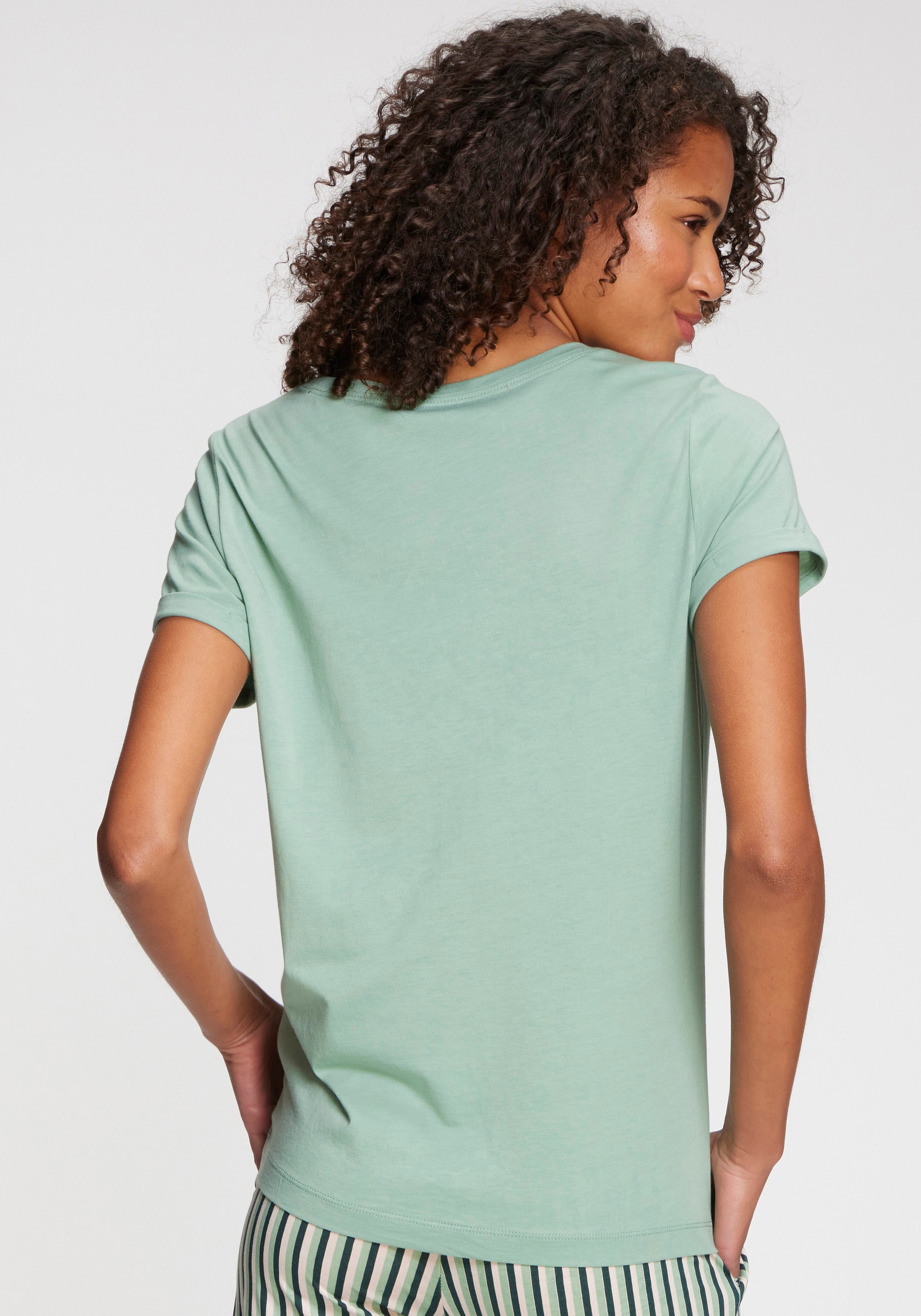 s.Oliver Pyjamaoberteil, Mit kleinem Frontprint
