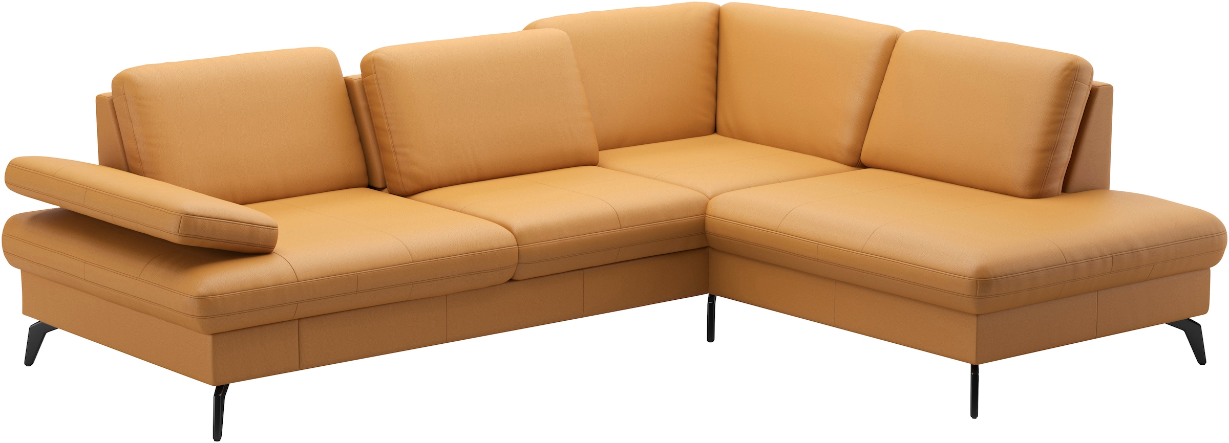 sit&more Ecksofa »Morris L-Form, inkl. Sitztiefenverstellung«, wahlweise mit Armteilverstellung, Bettfunktion & Bettkasten