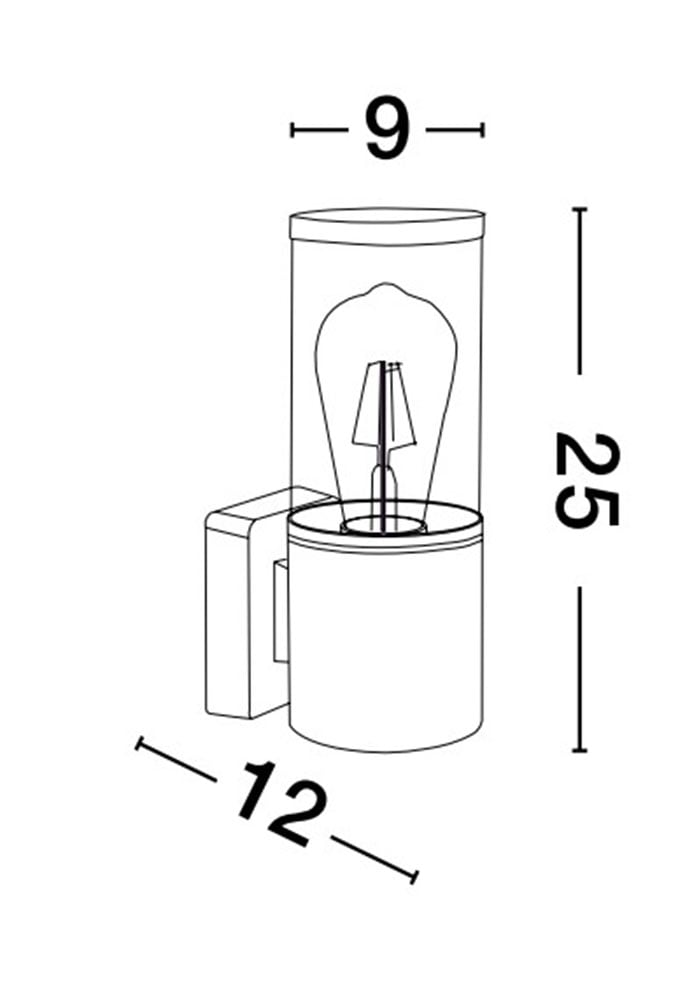 Nova Luce Außen-Stehlampe »ZOSIA« E27 1 Stk.