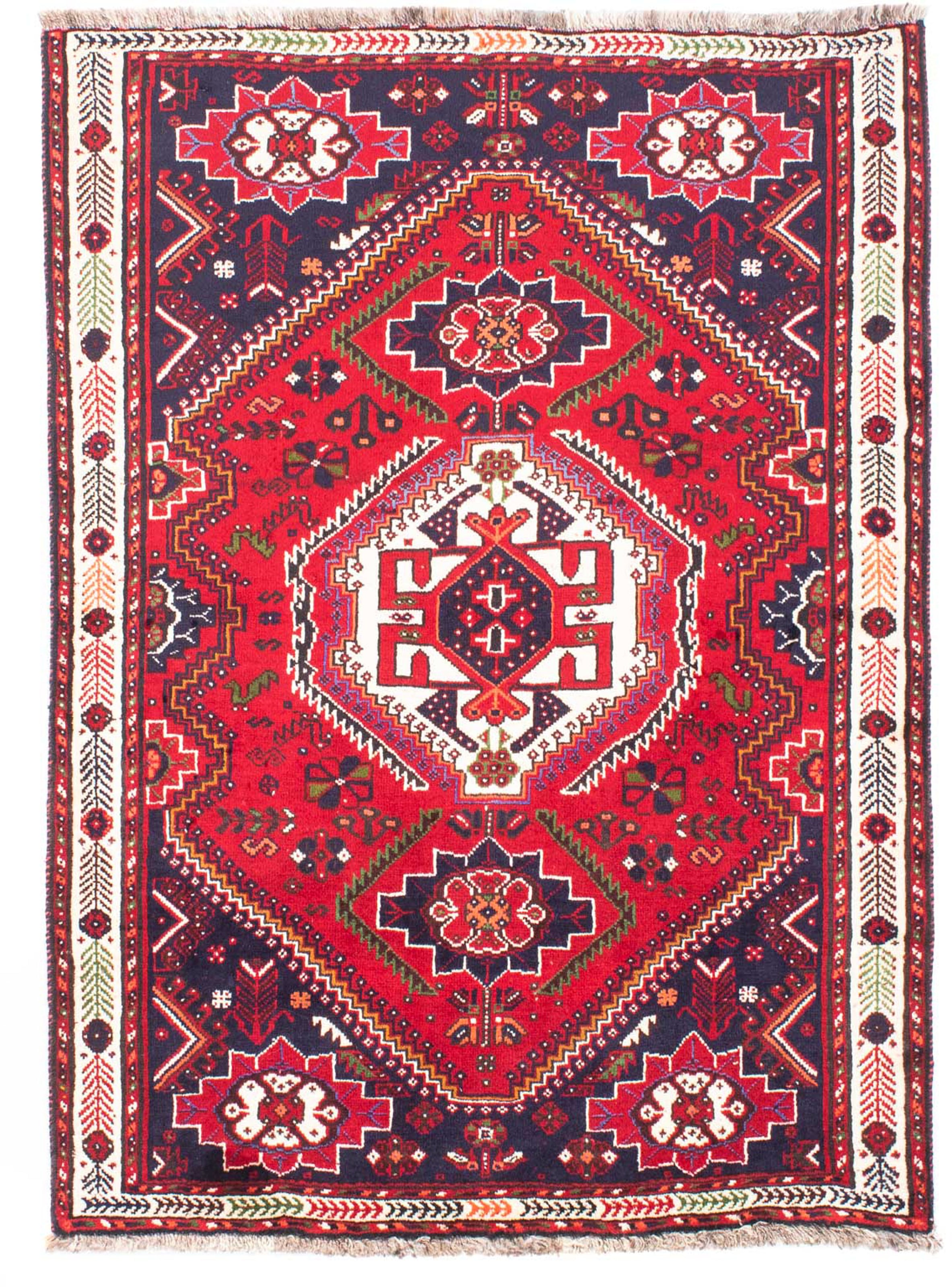 morgenland Orientteppich »Perser - Nomadic - 158 x 117 cm - dunkelrot«, rec günstig online kaufen