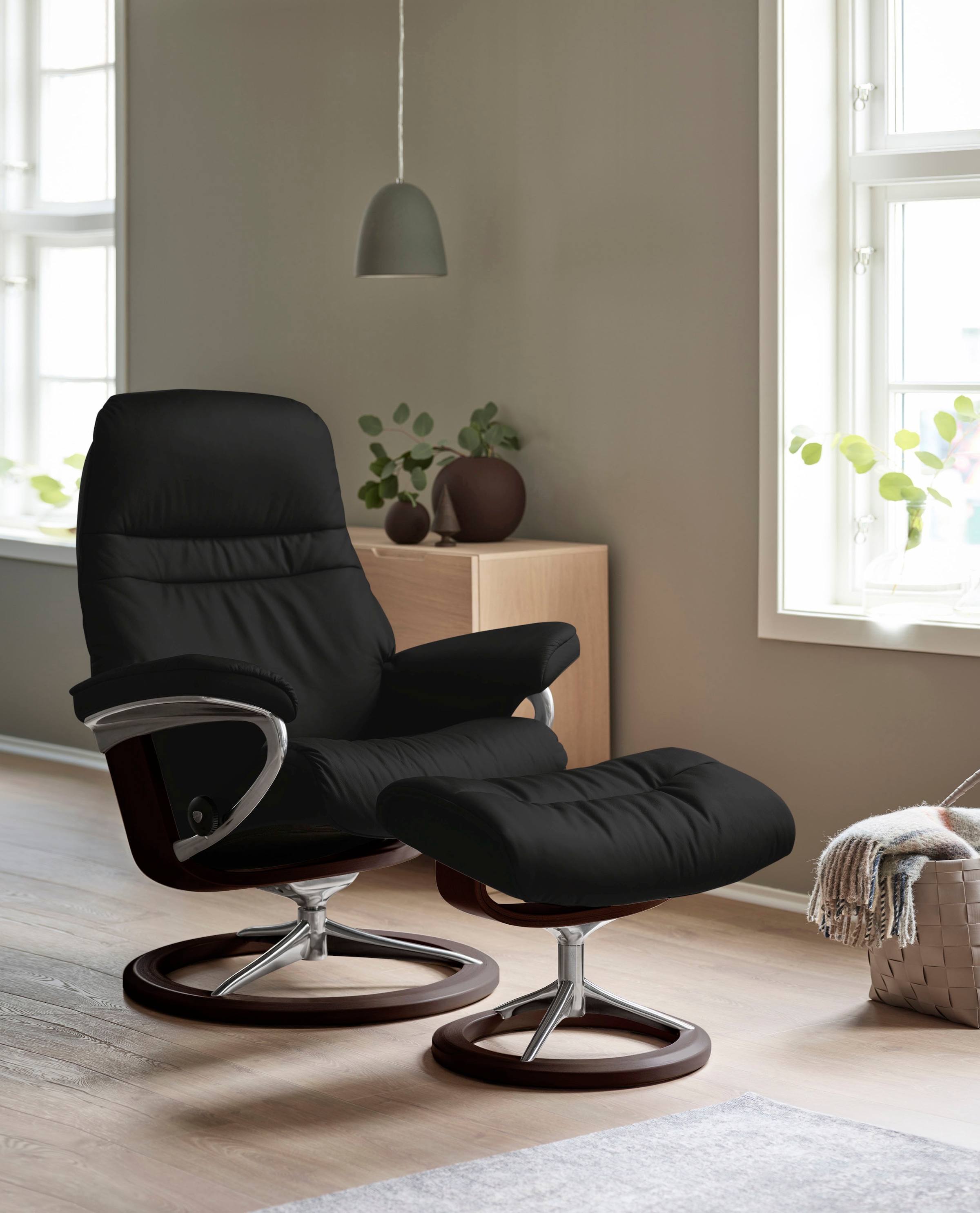 Stressless Relaxsessel "Sunrise" mit Signature Base, Größe S, Gestell Braun günstig online kaufen